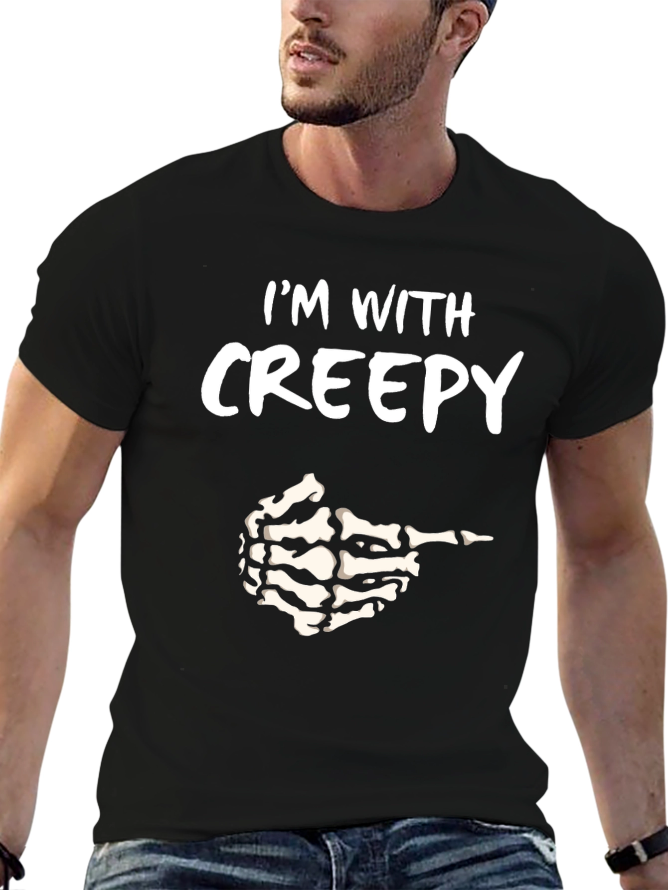 Im with Creepy Halloween T-Shirt