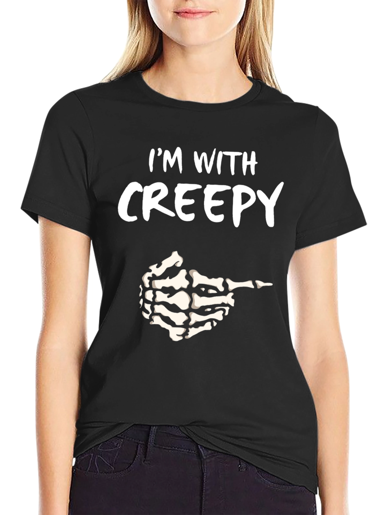 Im with Creepy Halloween T-Shirt