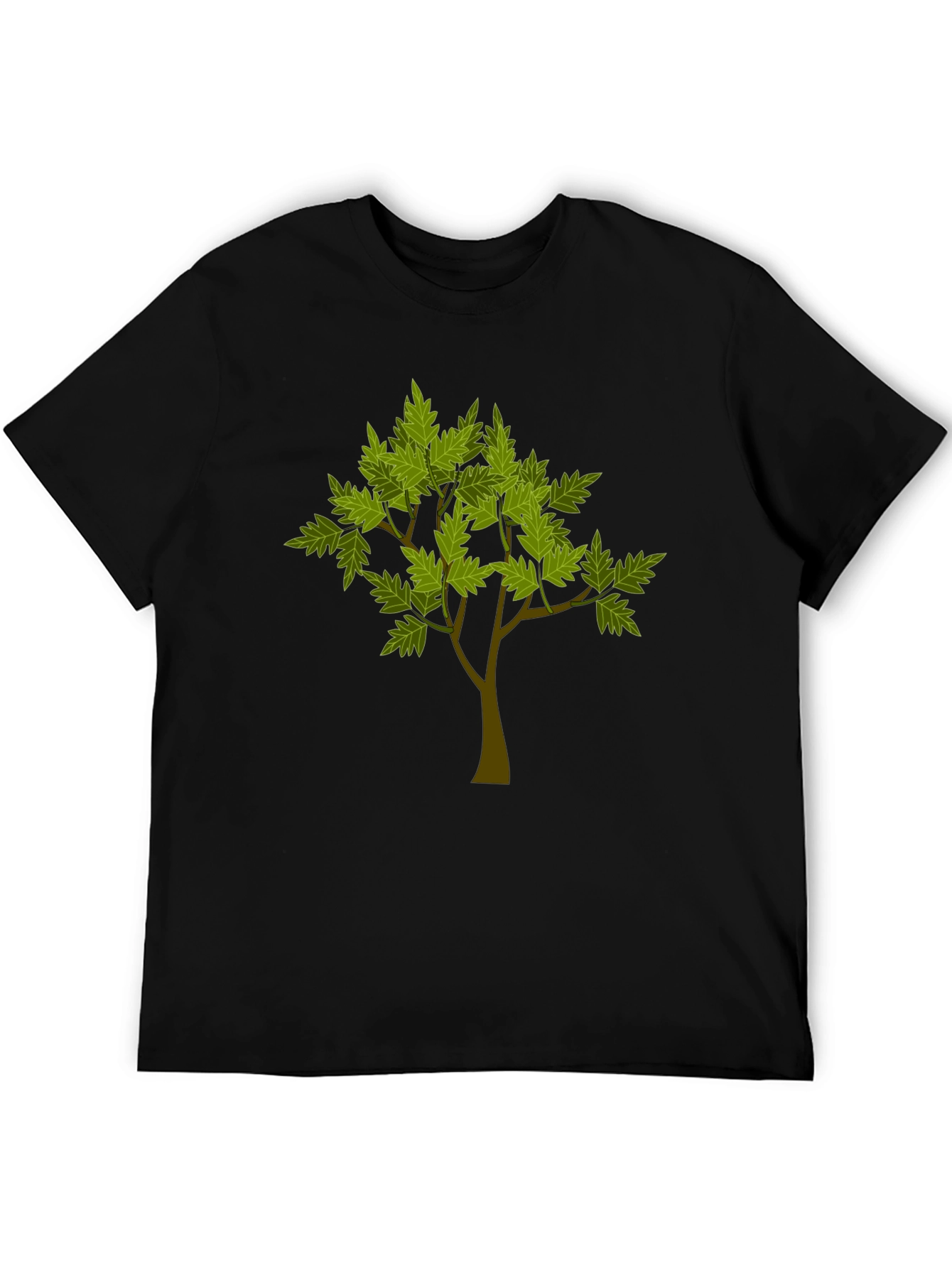 Nature Tree Graphic Tee - Black
