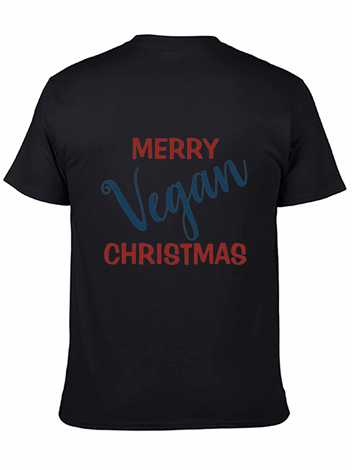 Merry Vegan Christmas Graphic T-Shirt