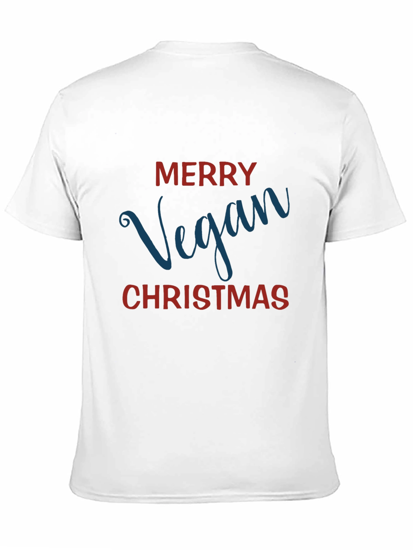 Merry Vegan Christmas Graphic T-Shirt