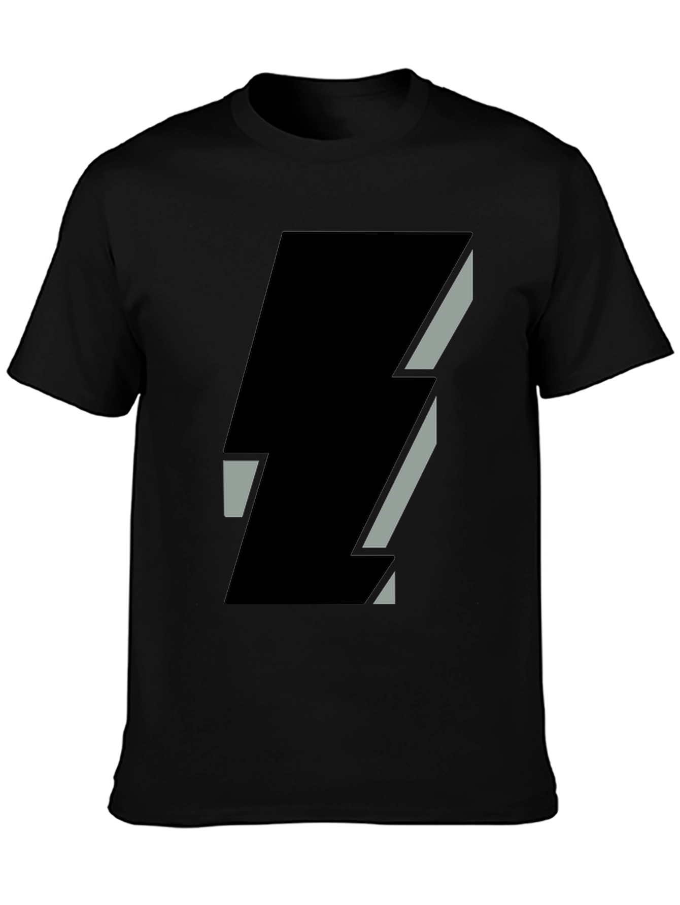 Abstract Graphic Black T-Shirt