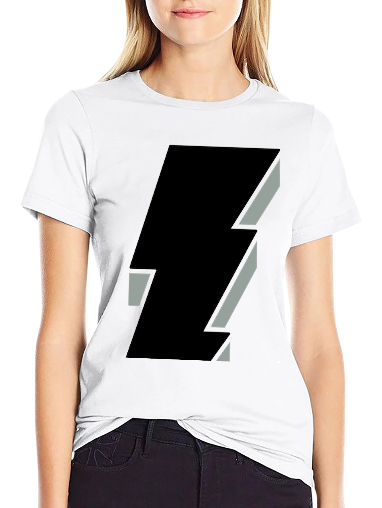 Abstract Graphic Black T-Shirt