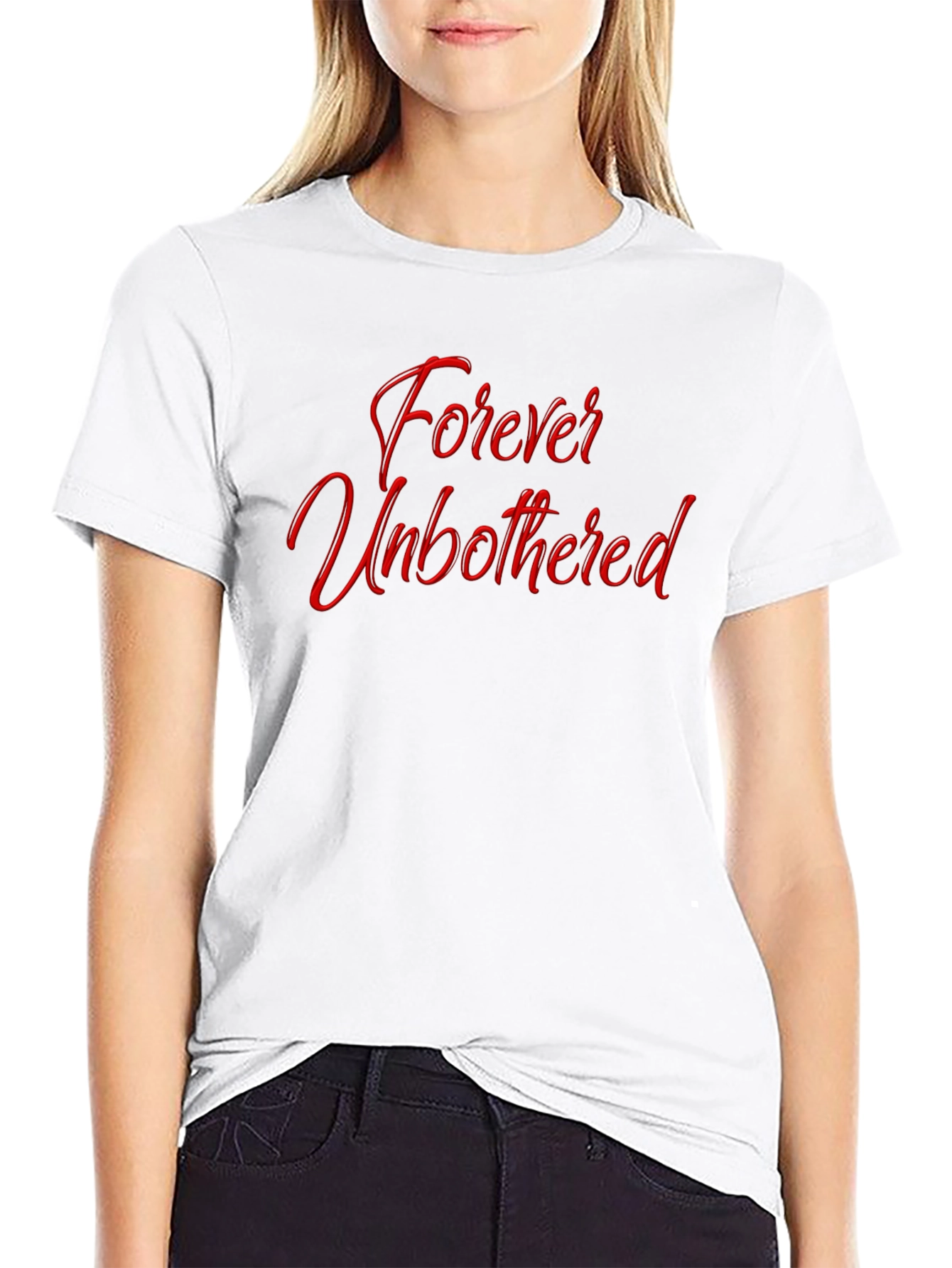 Forever Unbothered Black T-Shirt