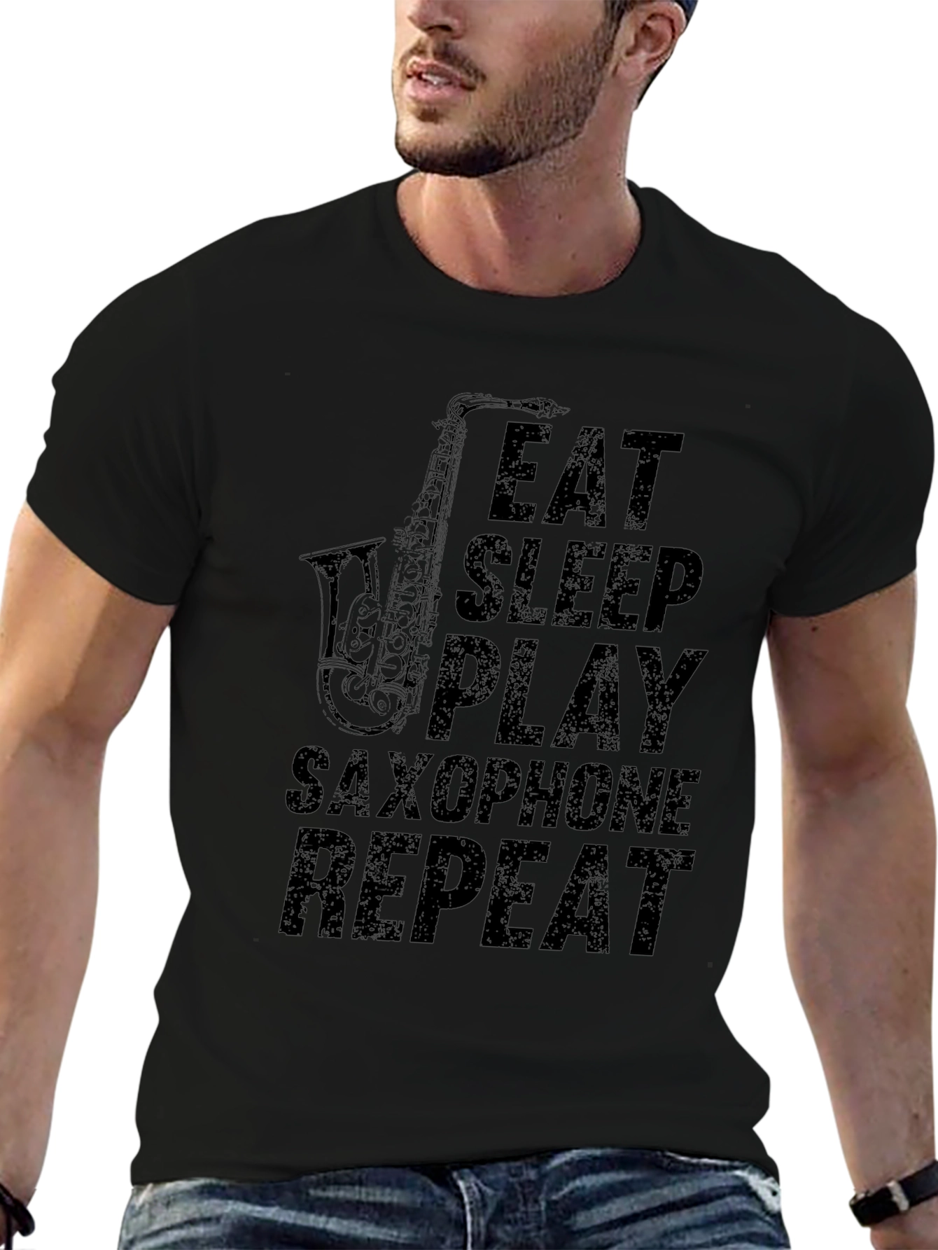 Eat Sleep Play Saxophone Repeat T-Shirt