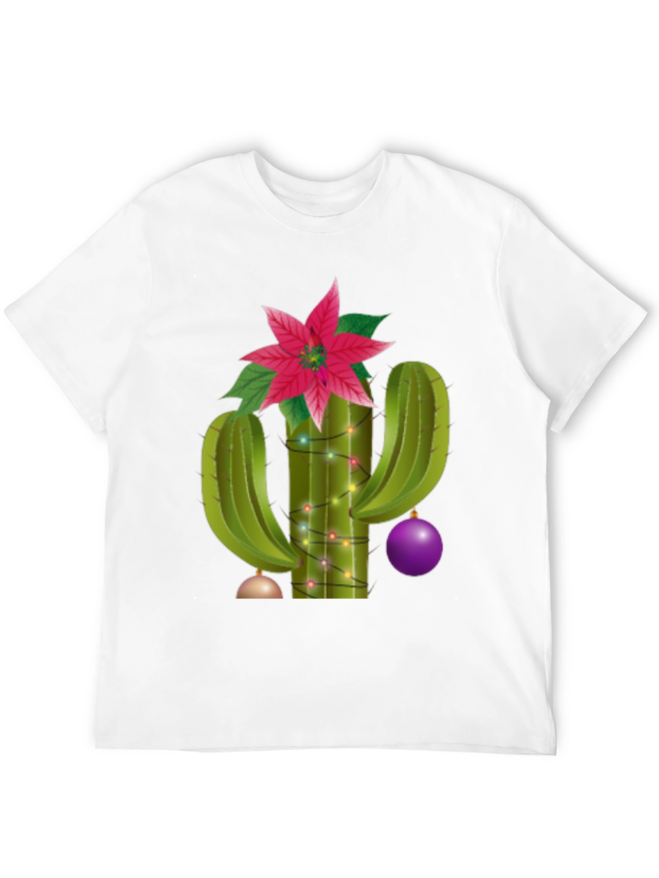 Festive Cactus Tee - Holiday Cheer Apparel