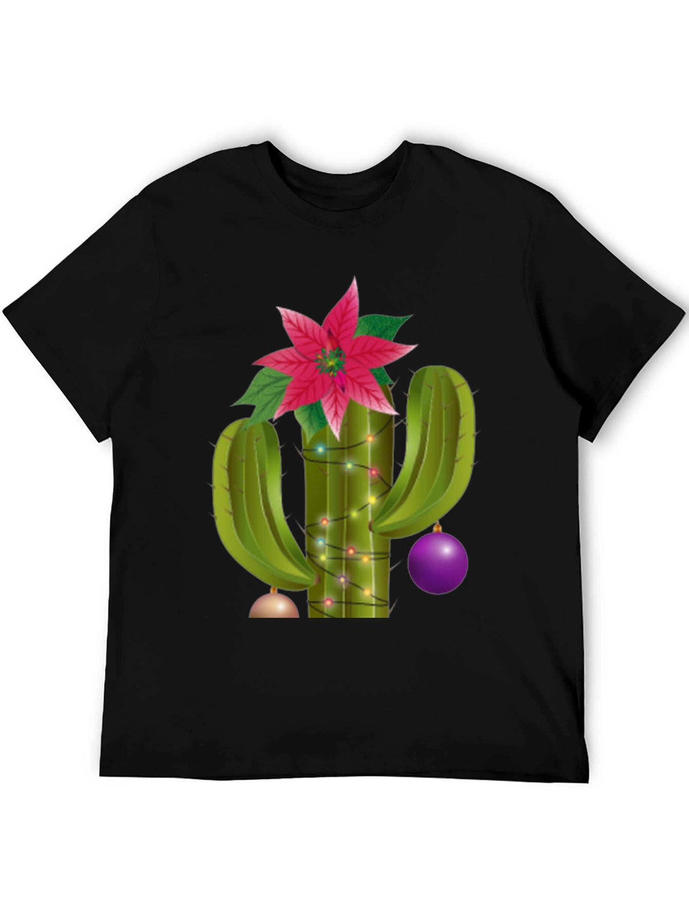 Festive Cactus Tee - Holiday Cheer Apparel