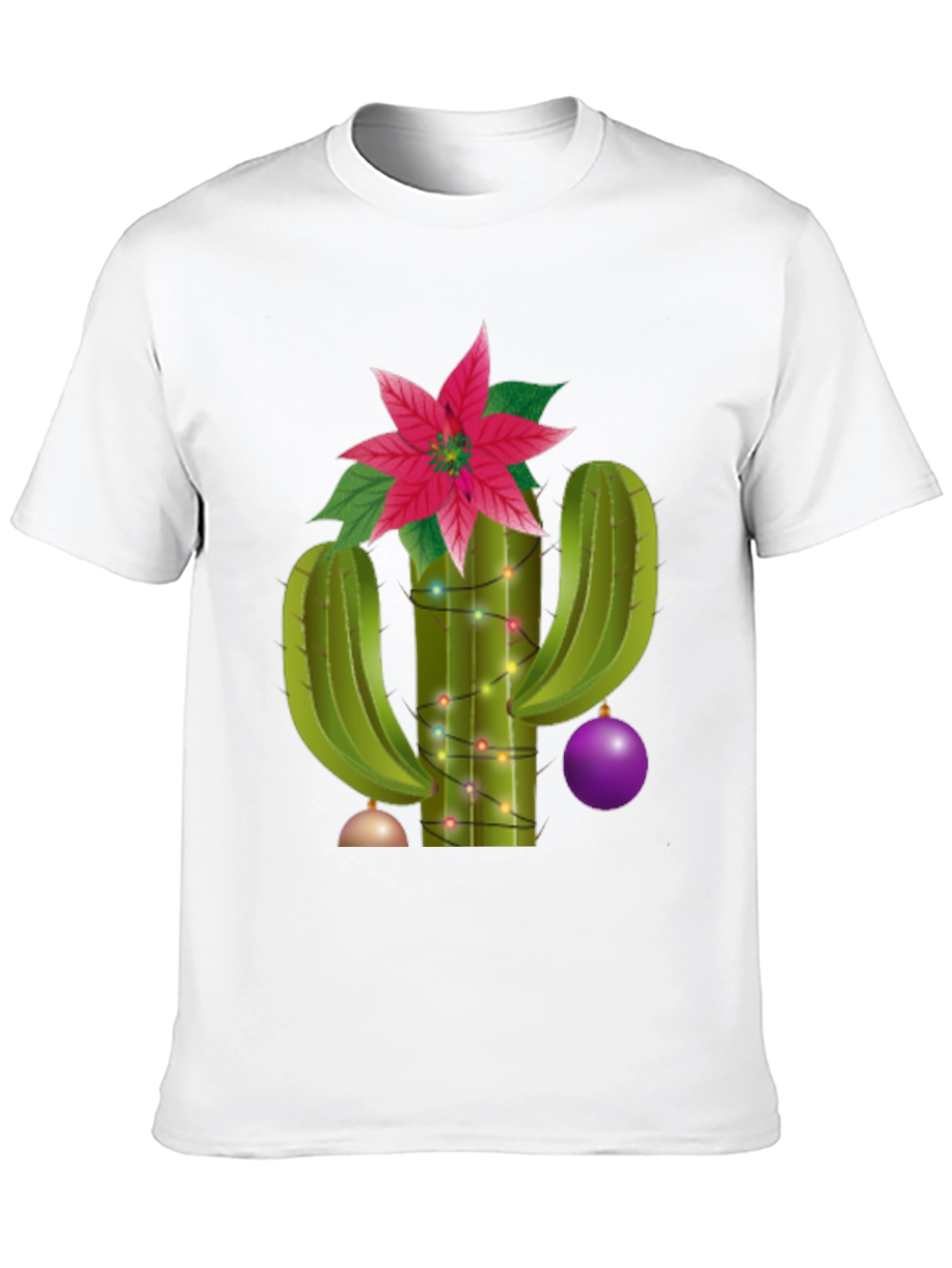 Festive Cactus Tee - Holiday Cheer Apparel
