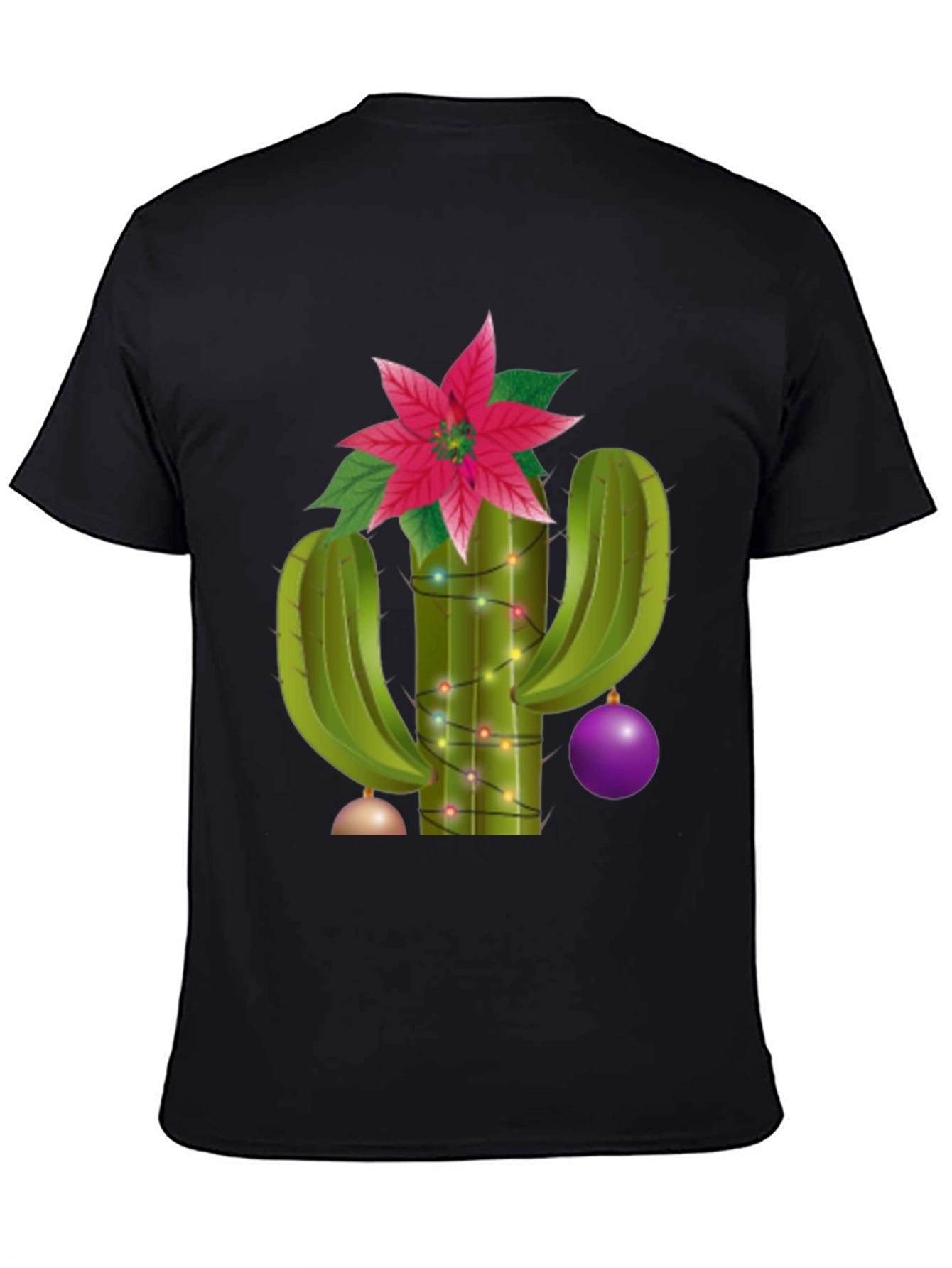 Festive Cactus Tee - Holiday Cheer Apparel