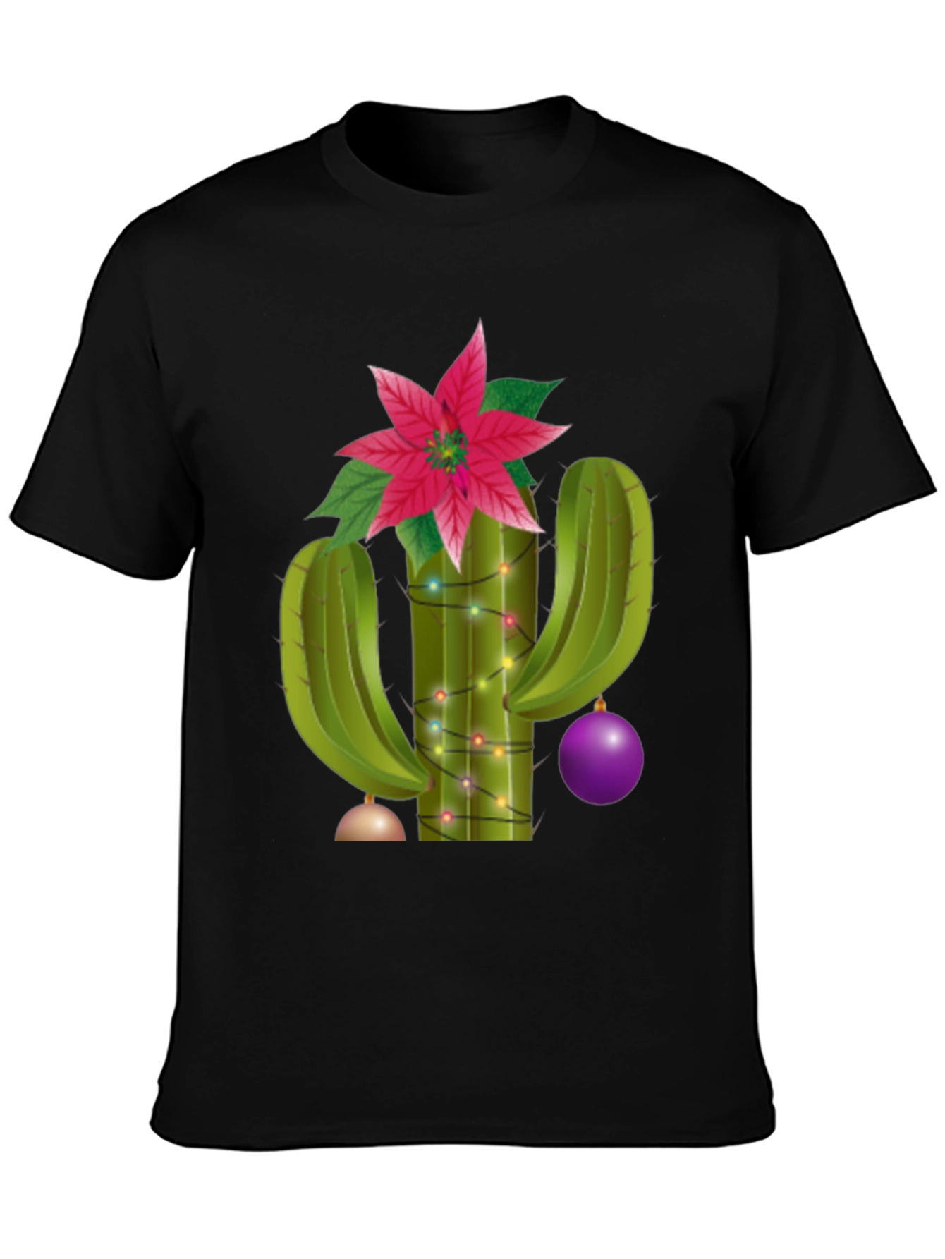 Festive Cactus Tee - Holiday Cheer Apparel
