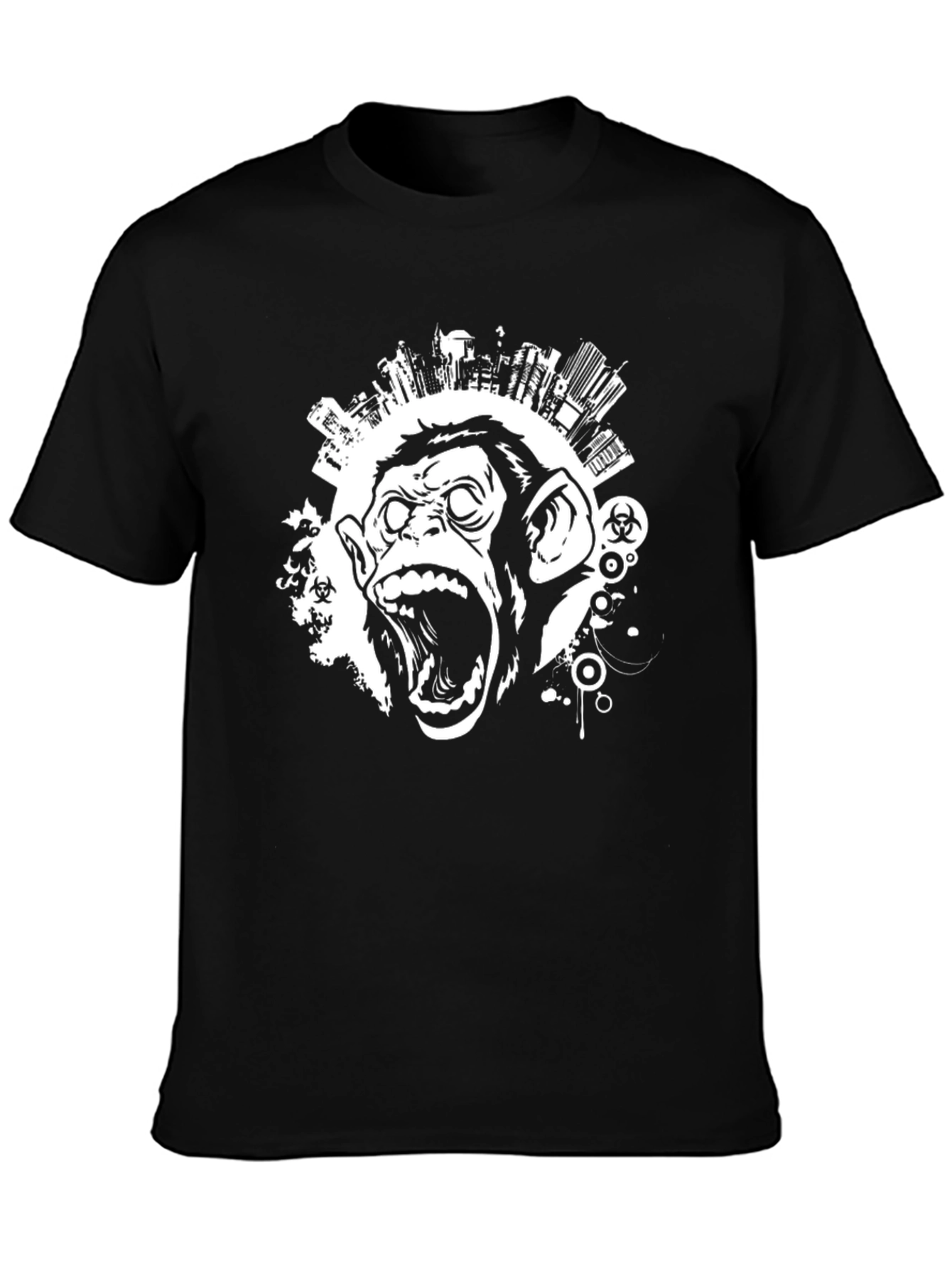 Urban Monkey T-Shirt - Black Graphic Tee