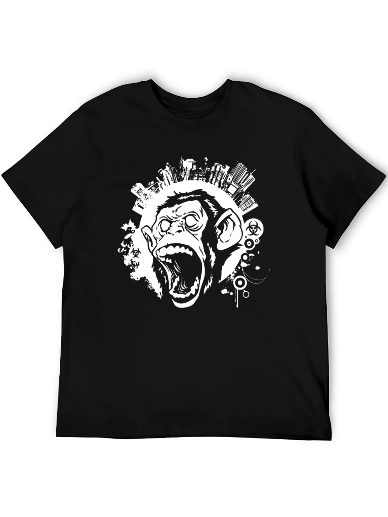 Urban Monkey T-Shirt - Black Graphic Tee