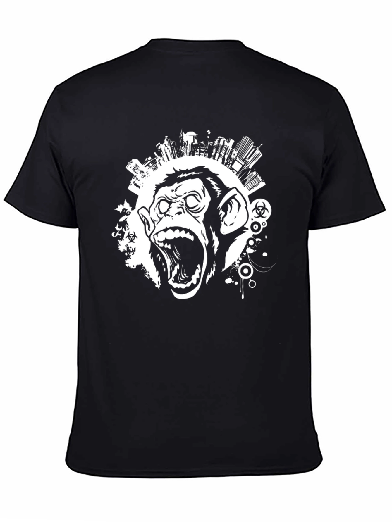 Urban Monkey T-Shirt - Black Graphic Tee