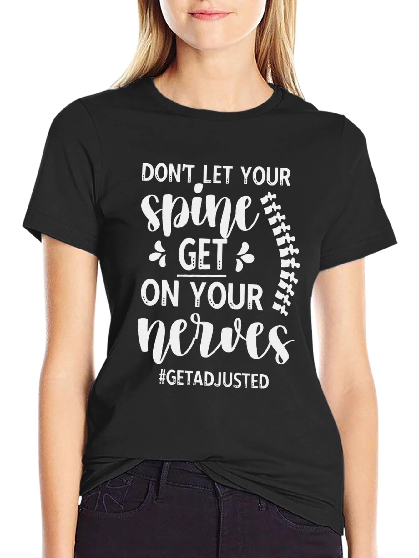 Chiropractor Spine T-Shirt - Get Adjusted Tee