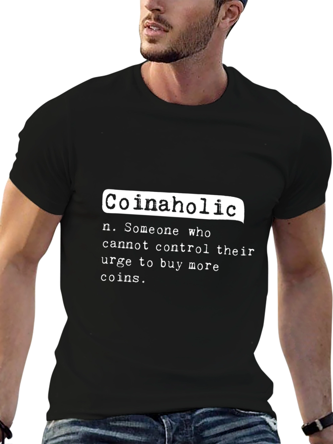 Coinaholic T-Shirt - Crypto Humor Tee