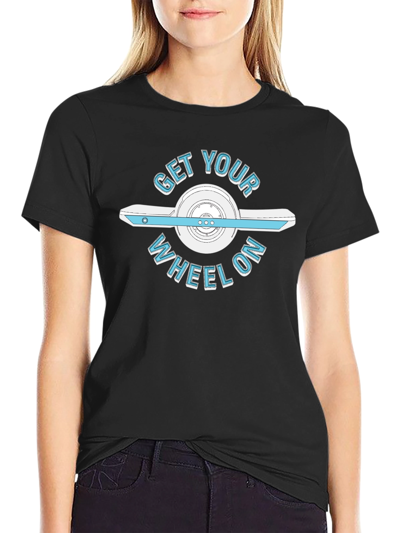 Get Your Wheel On Graphic Tee - Onewheel Design