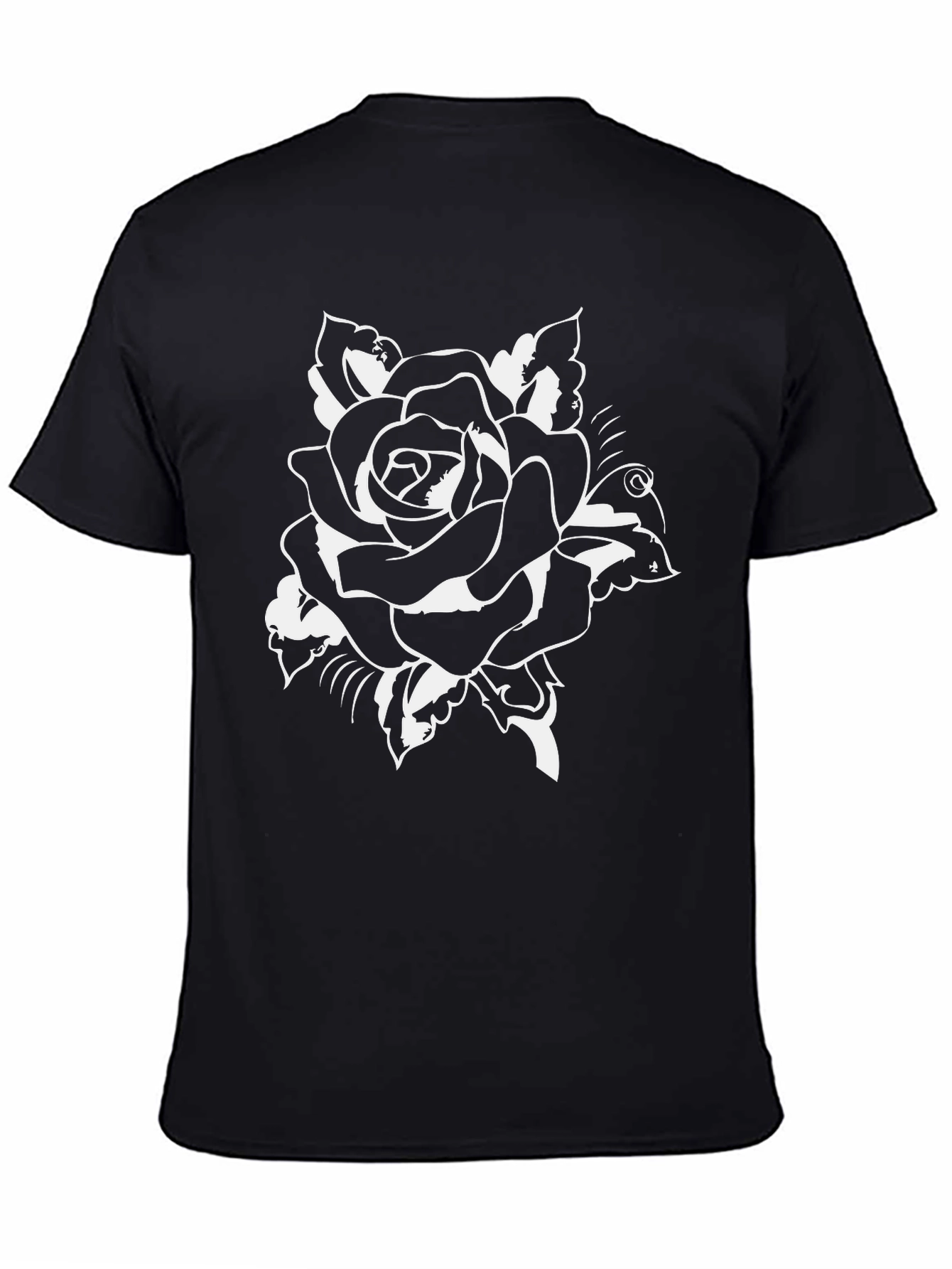 Rose Graphic Tee - Black
