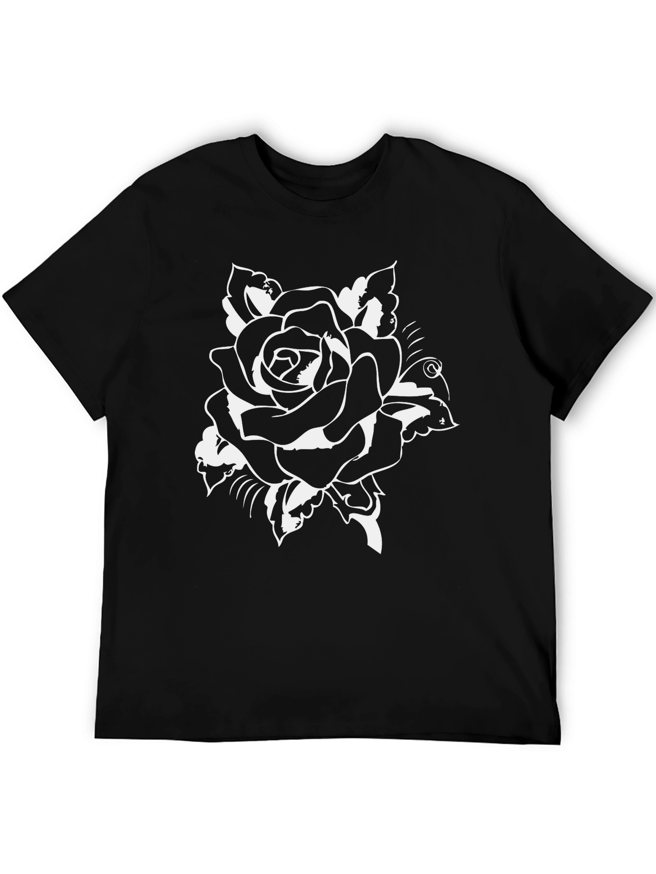 Rose Graphic Tee - Black
