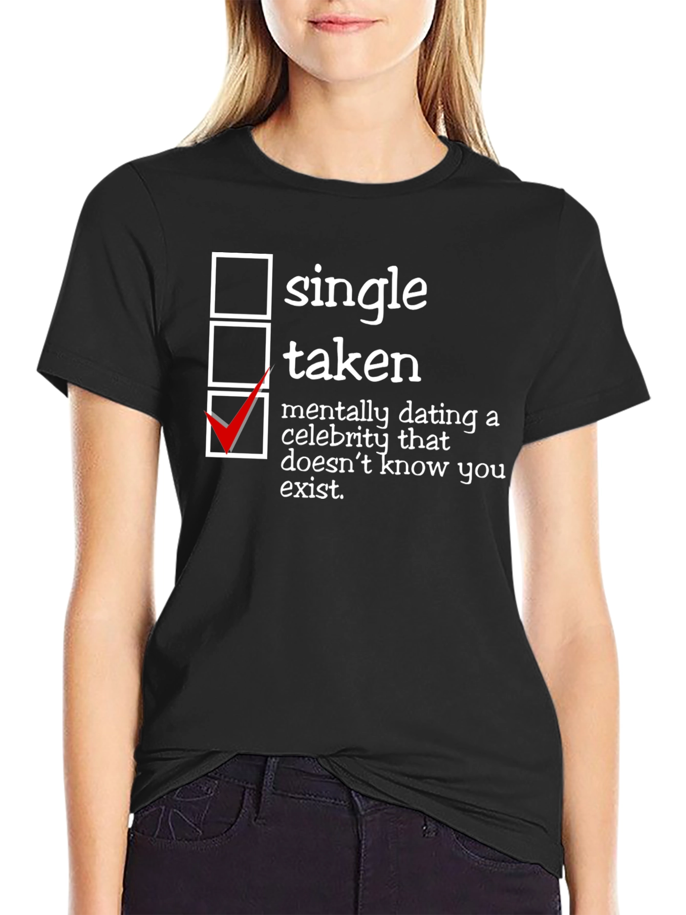 Humorous Dating Status T-Shirt - Single Taken
