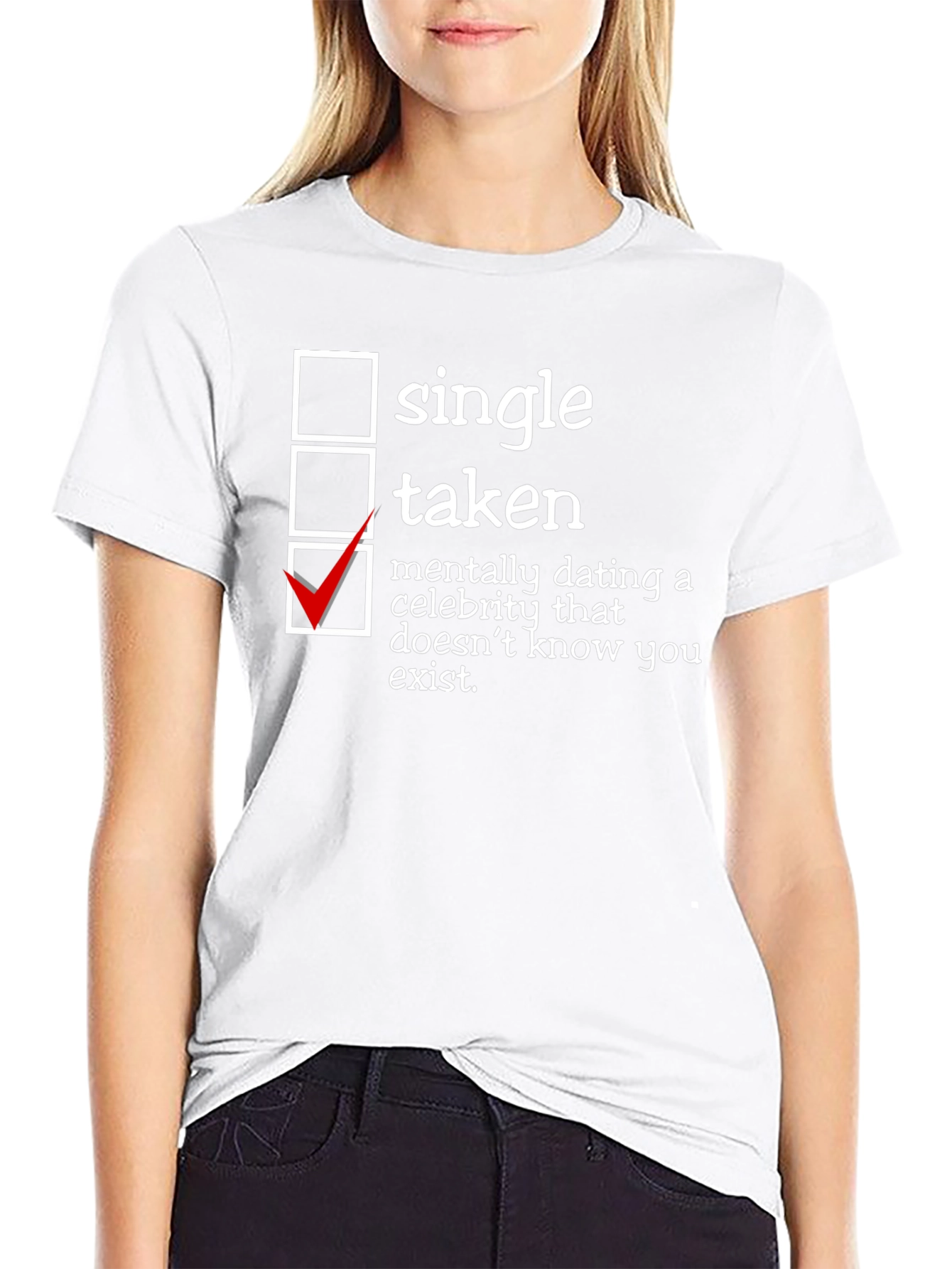 Humorous Dating Status T-Shirt - Single Taken