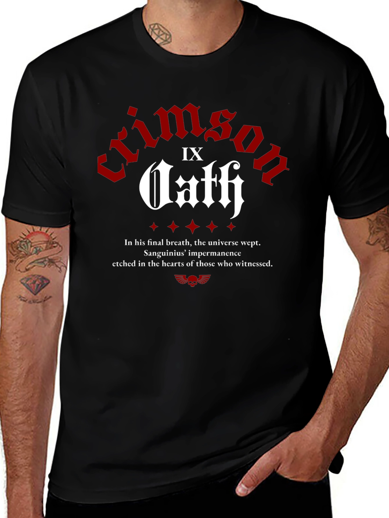 Crimson Oath T-Shirt - Warhammer 40k Inspired Design