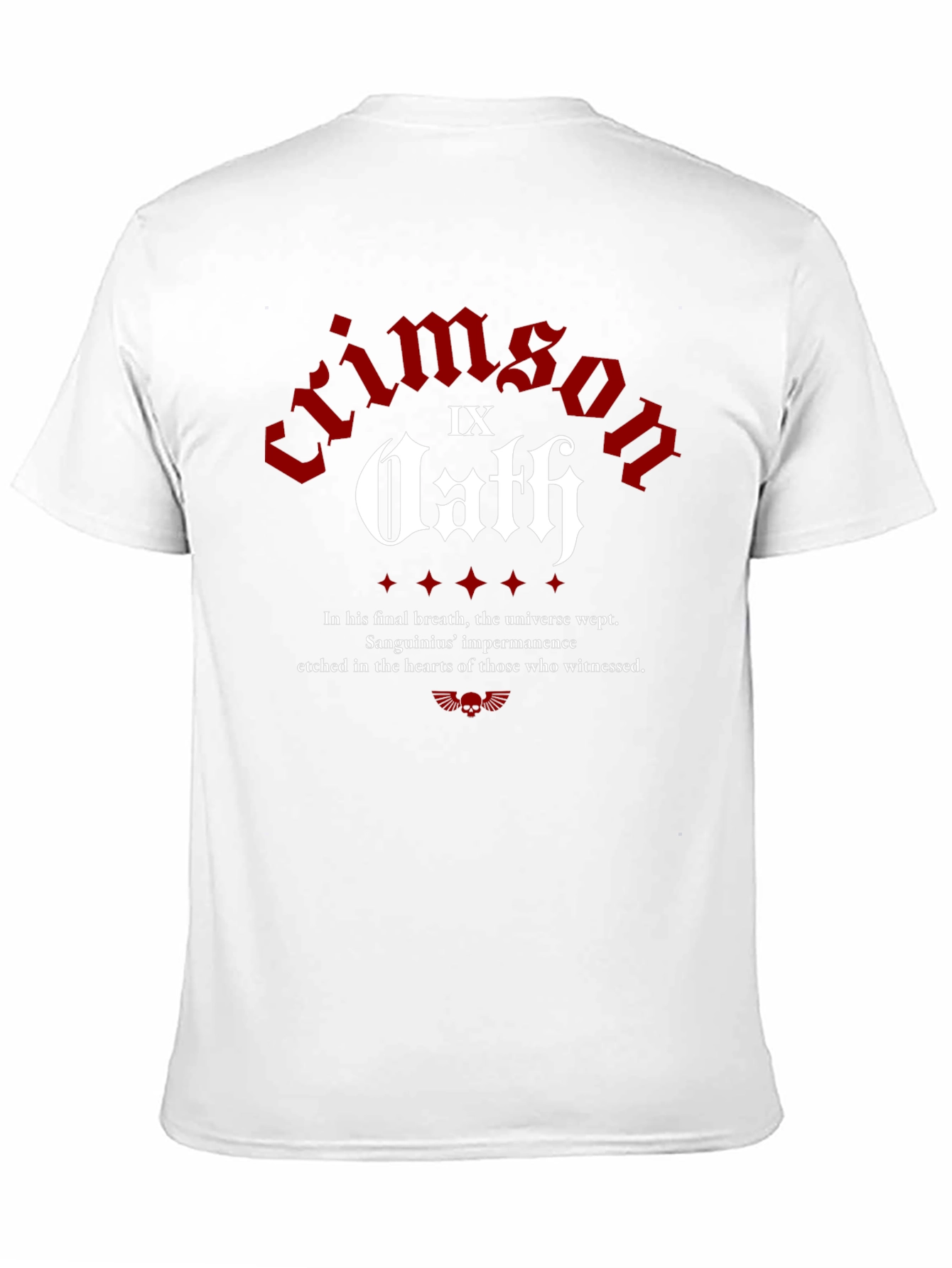 Crimson Oath T-Shirt - Warhammer 40k Inspired Design