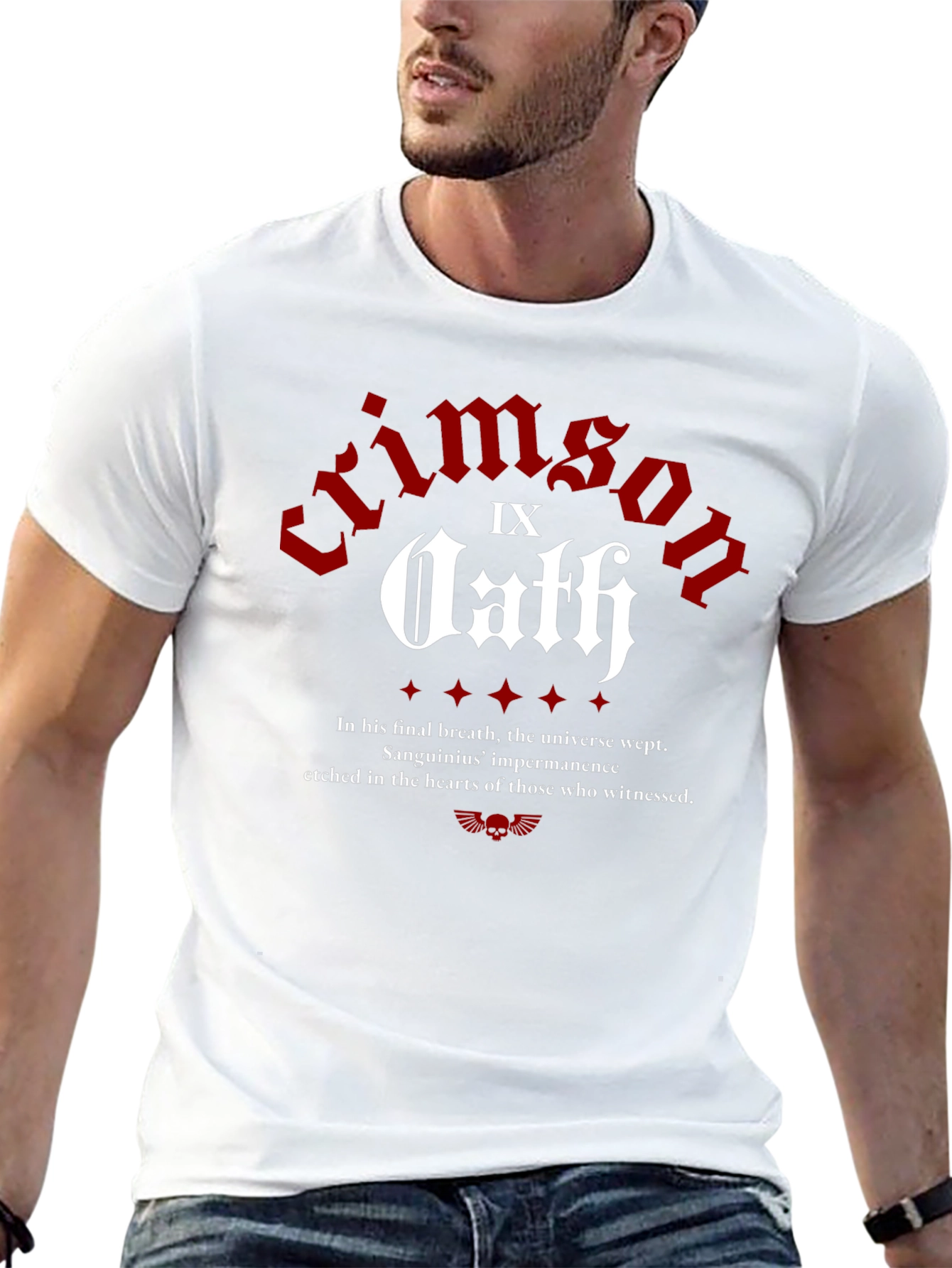 Crimson Oath T-Shirt - Warhammer 40k Inspired Design