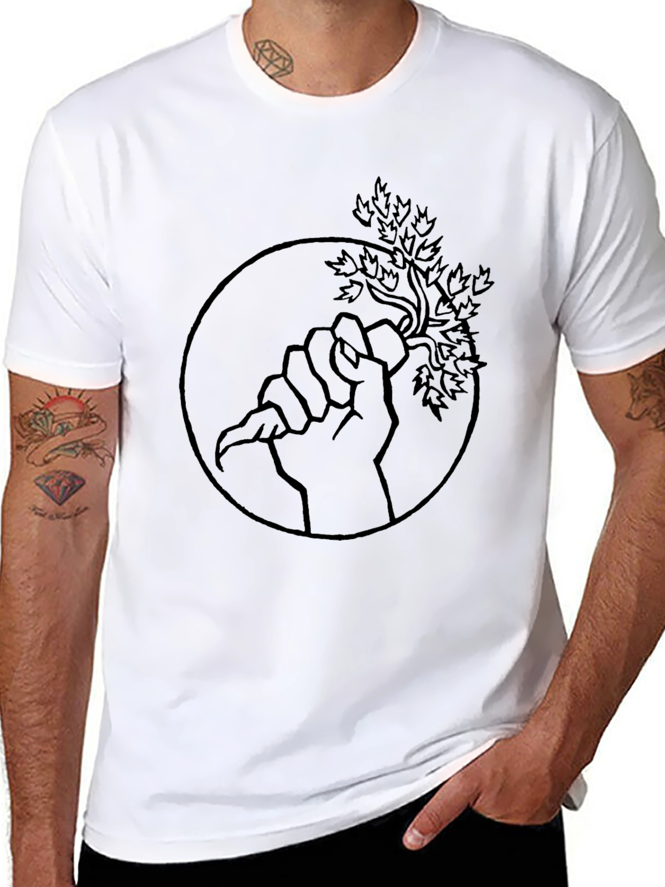 Black Tree Grip Graphic Tee