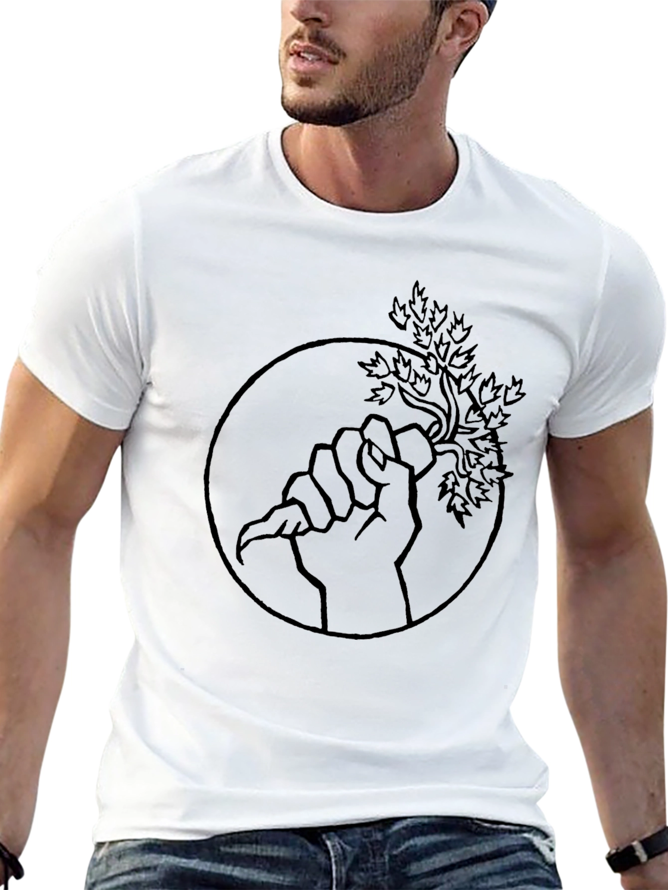Black Tree Grip Graphic Tee