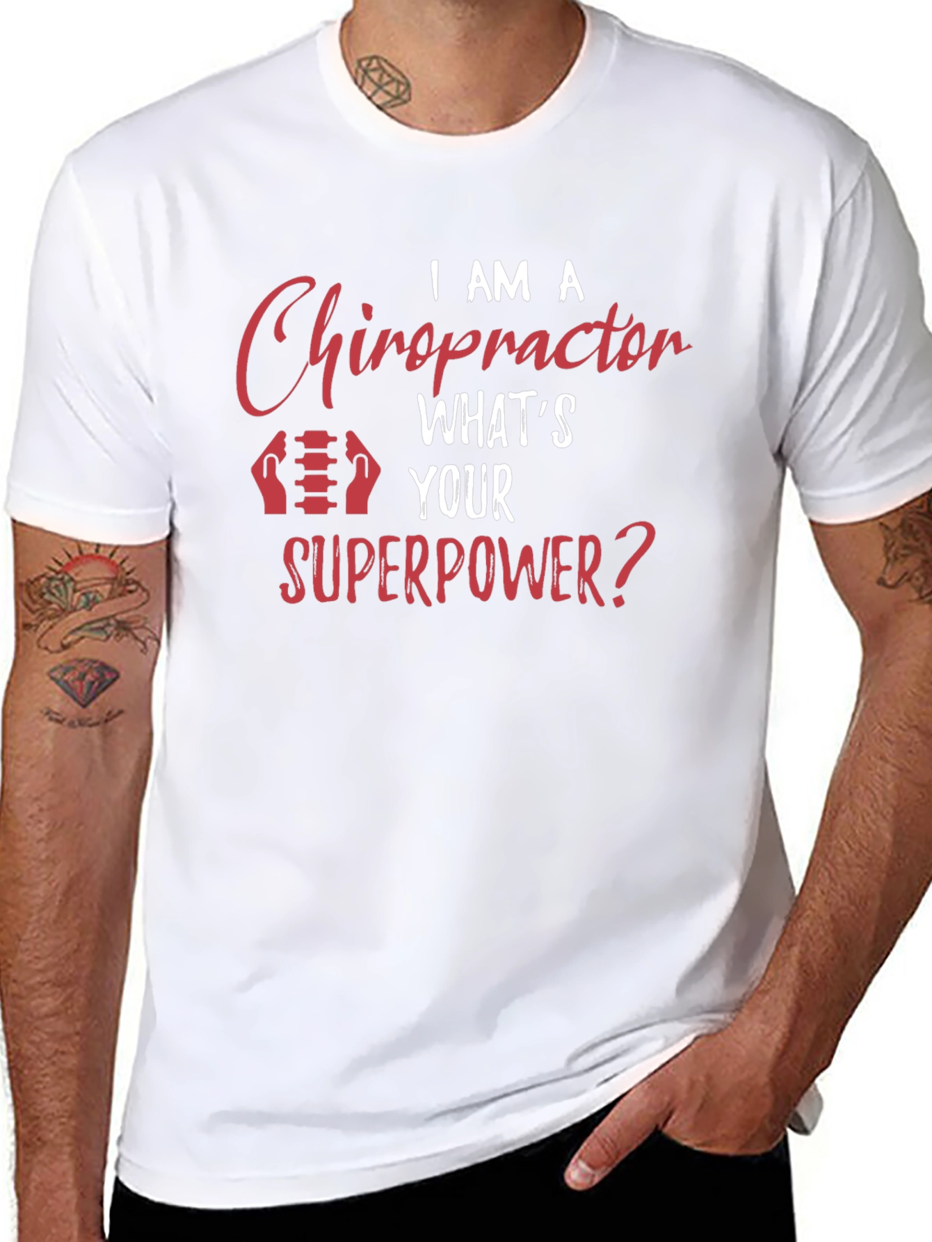 Chiropractor Superpower T-Shirt - Black