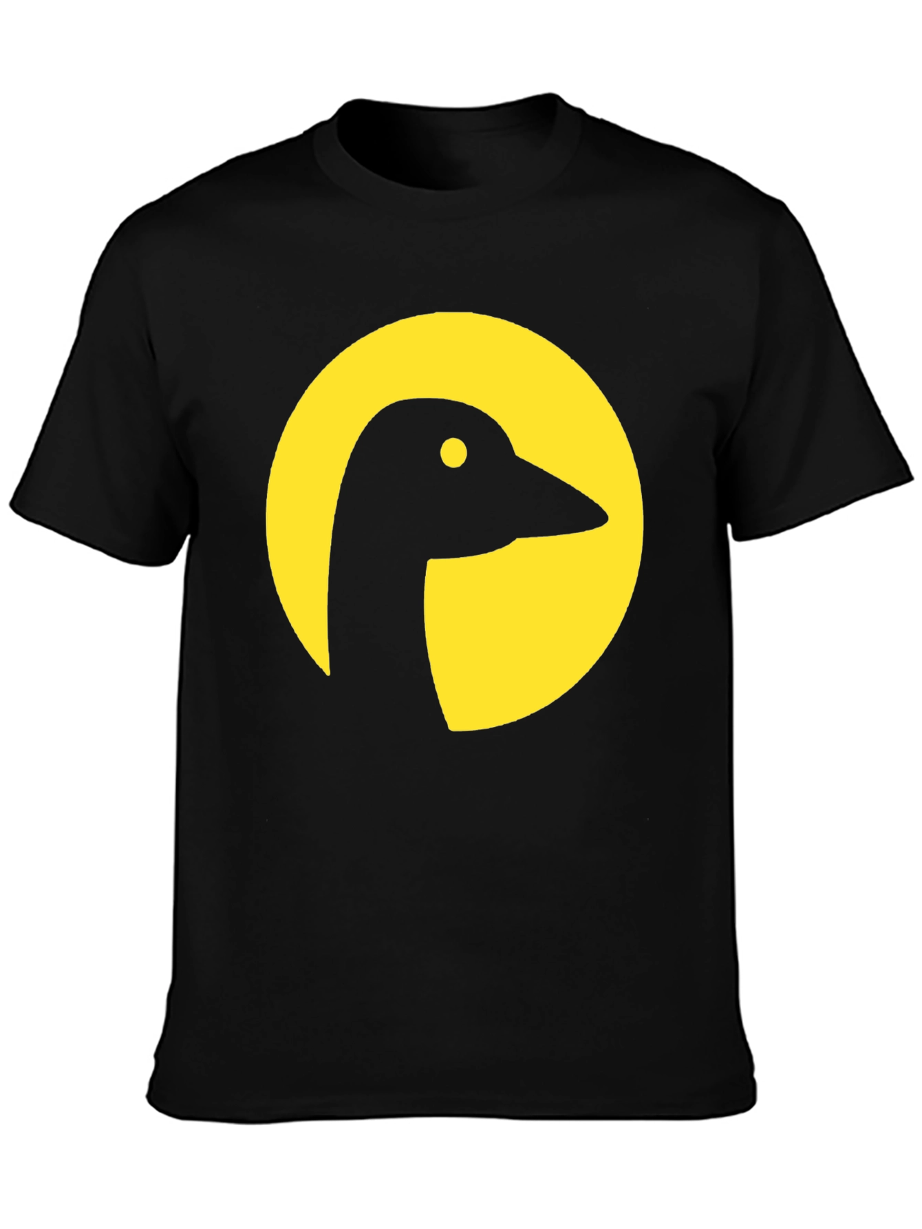 Goose Silhouette Graphic Tee - Black Cotton Blend