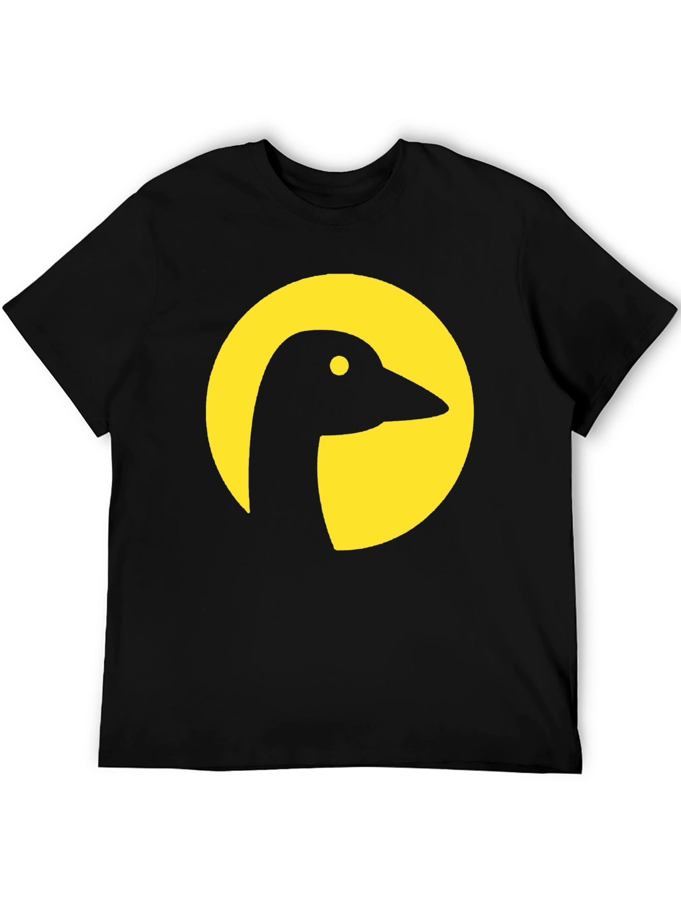 Goose Silhouette Graphic Tee - Black Cotton Blend
