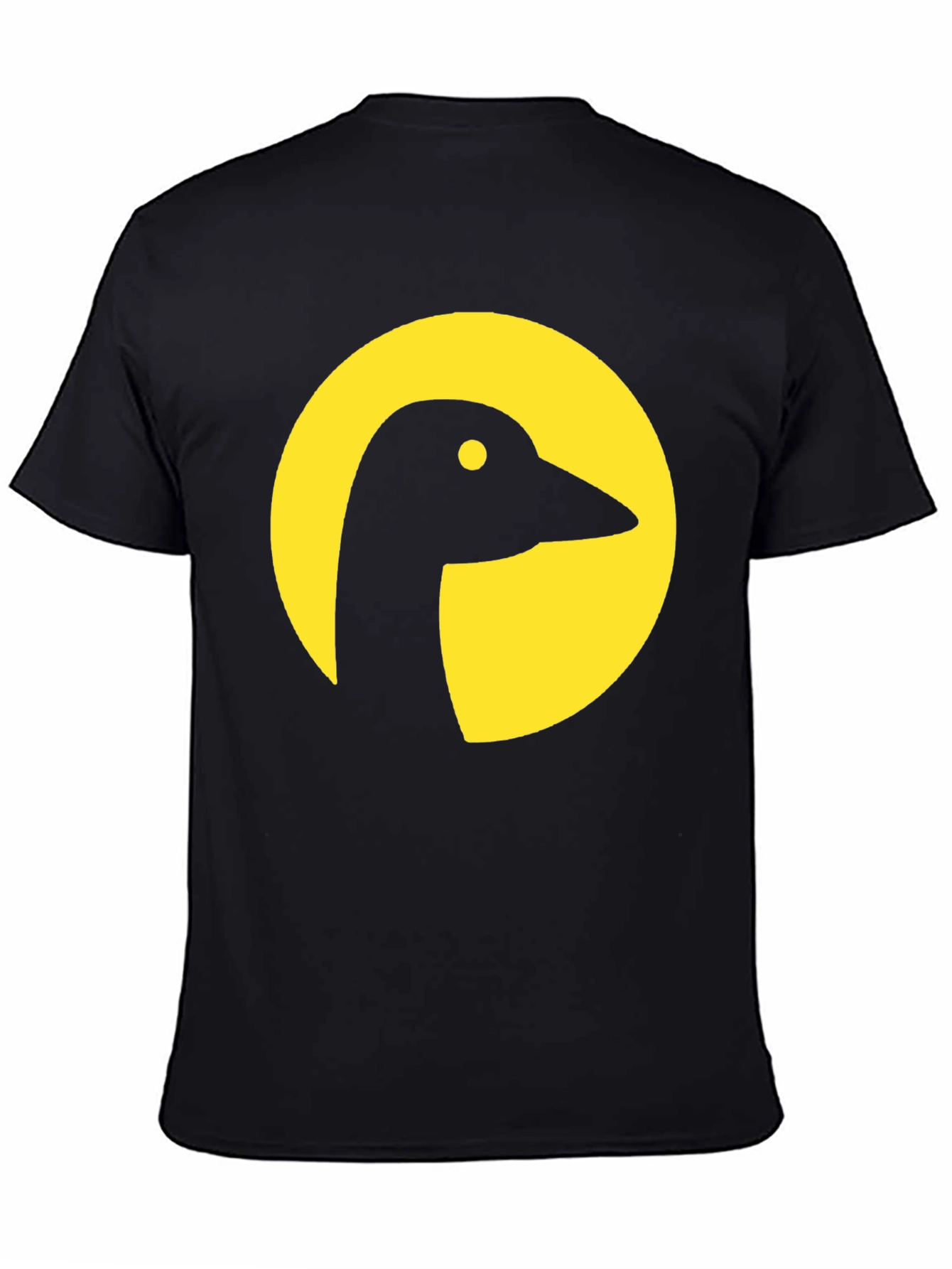 Goose Silhouette Graphic Tee - Black Cotton Blend