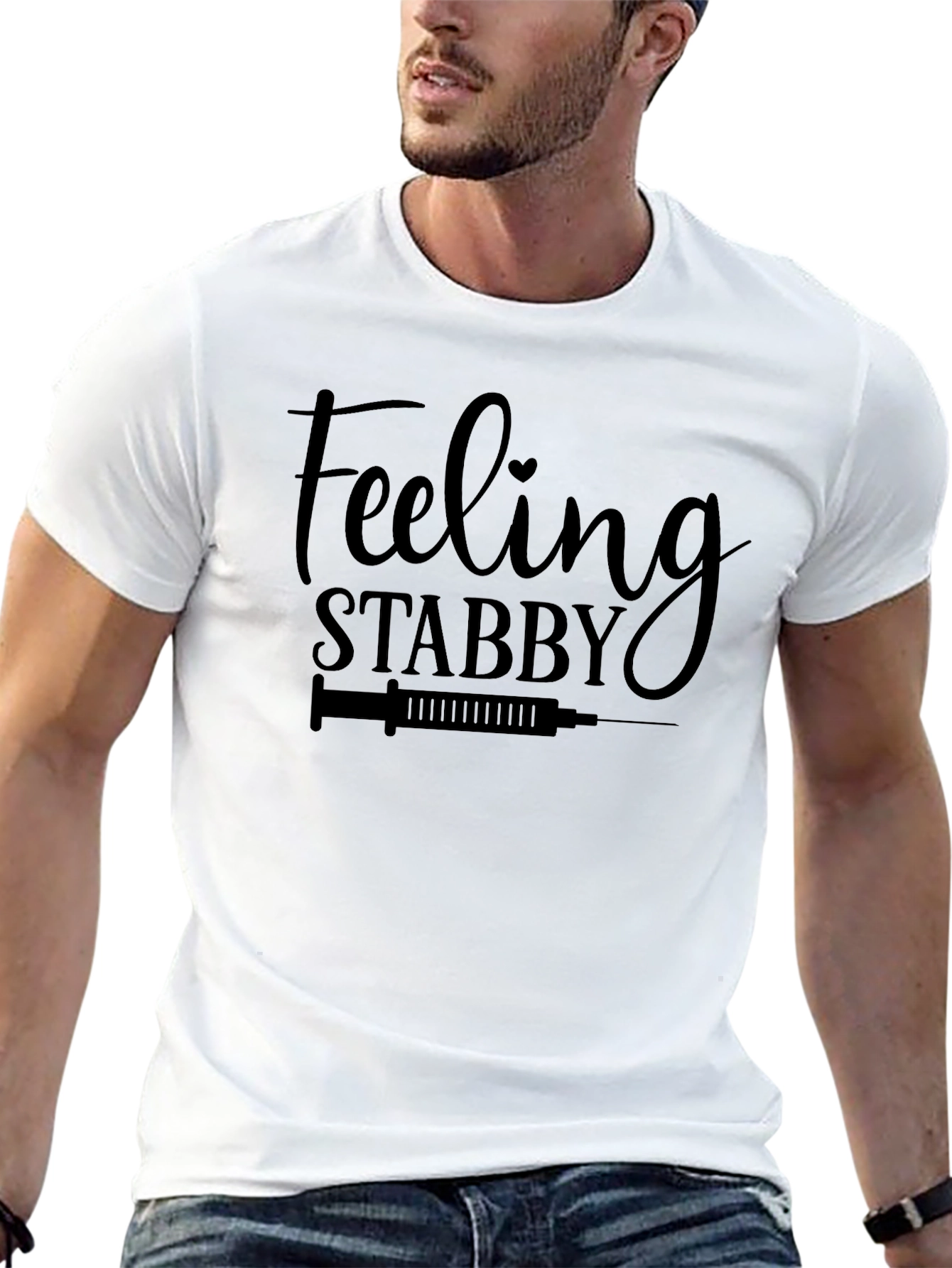 Feeling Stabby Black Graphic Tee