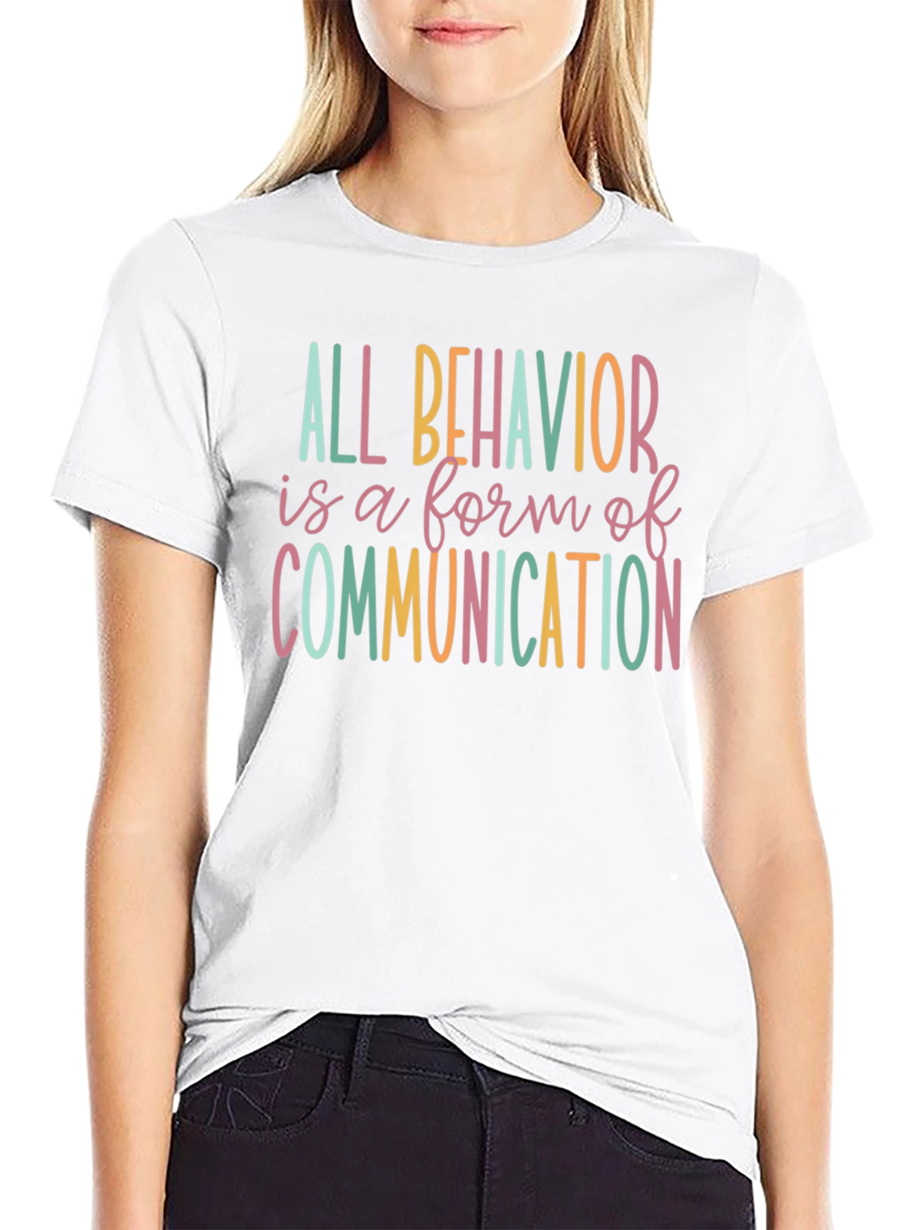 All Behavior is Communication Black T-Shirt
