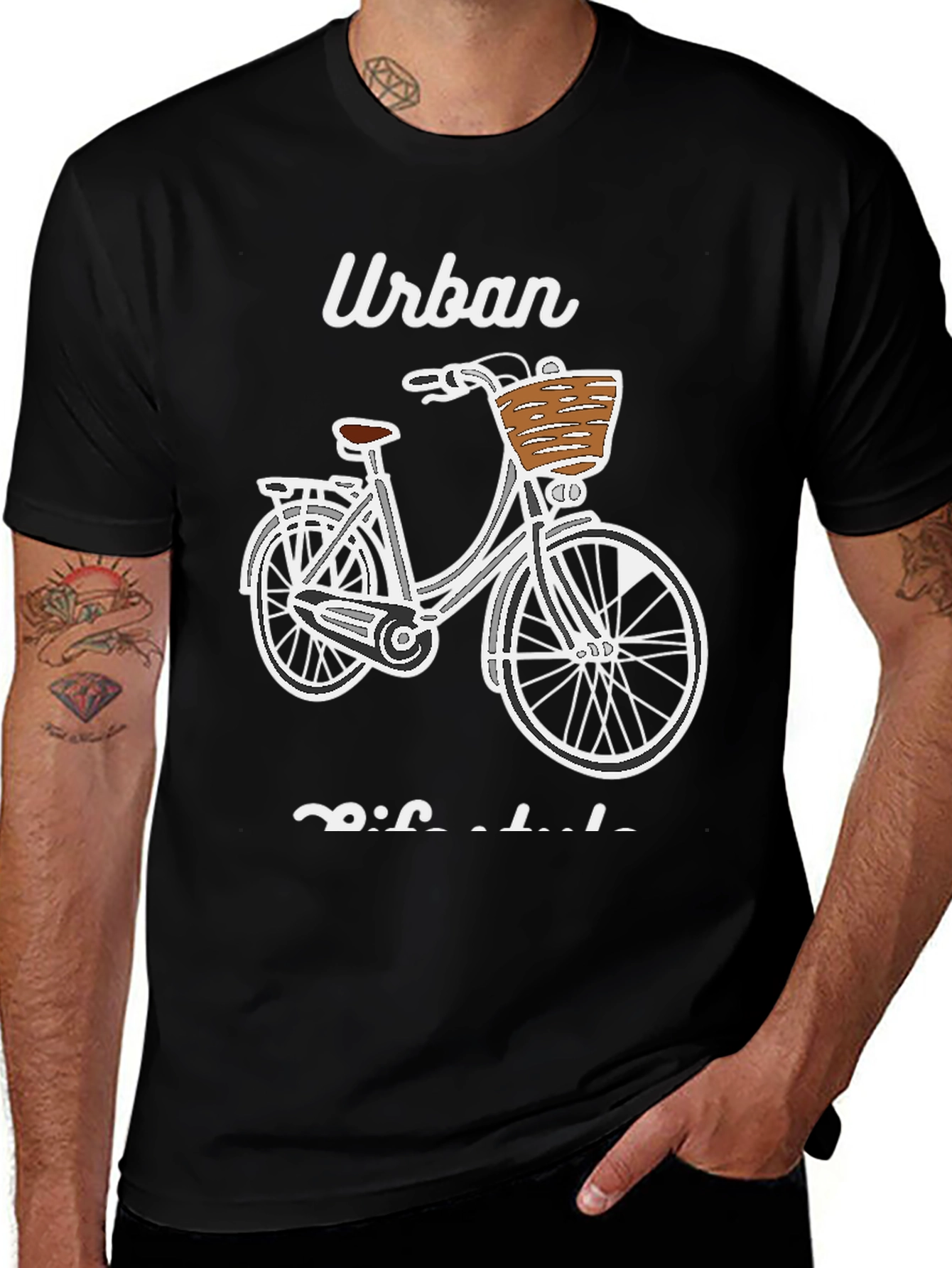 Urban Bicycle Graphic T-Shirt - Casual Comfort