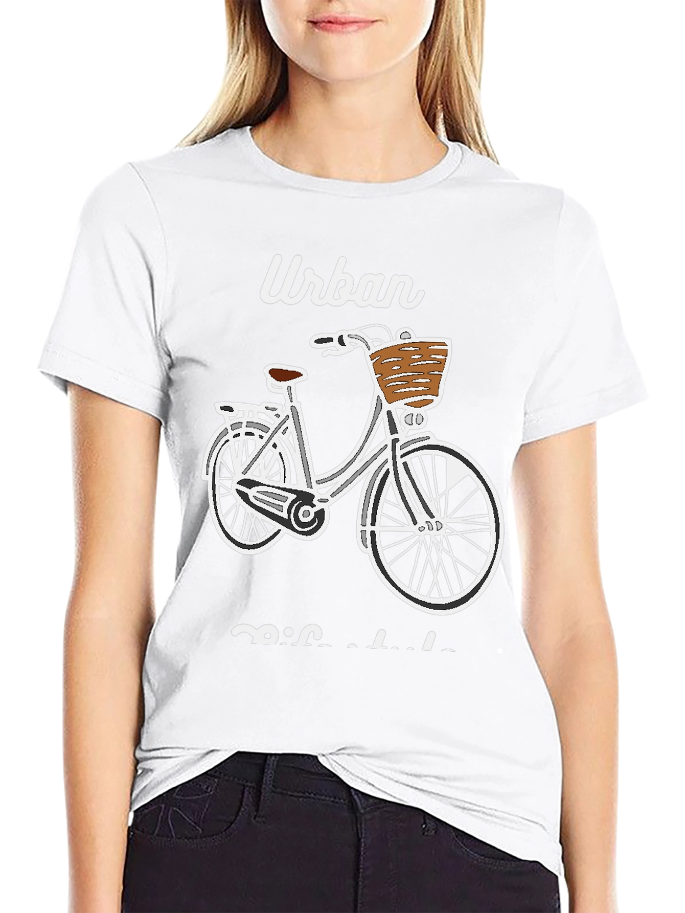Urban Bicycle Graphic T-Shirt - Casual Comfort