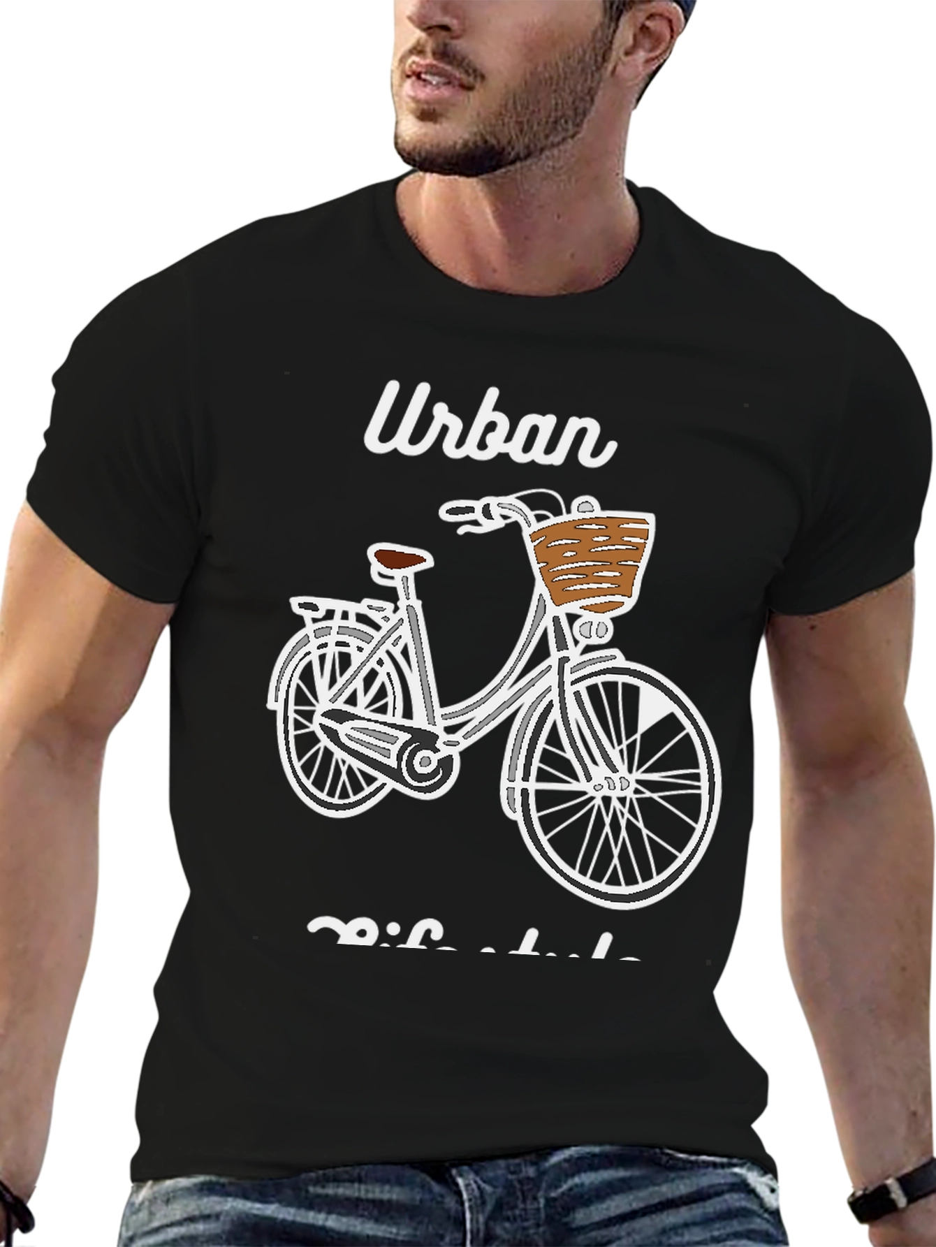 Urban Bicycle Graphic T-Shirt - Casual Comfort