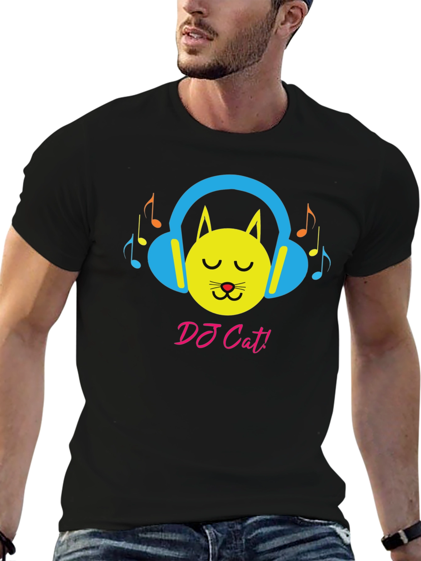 DJ Cat Graphic Tee