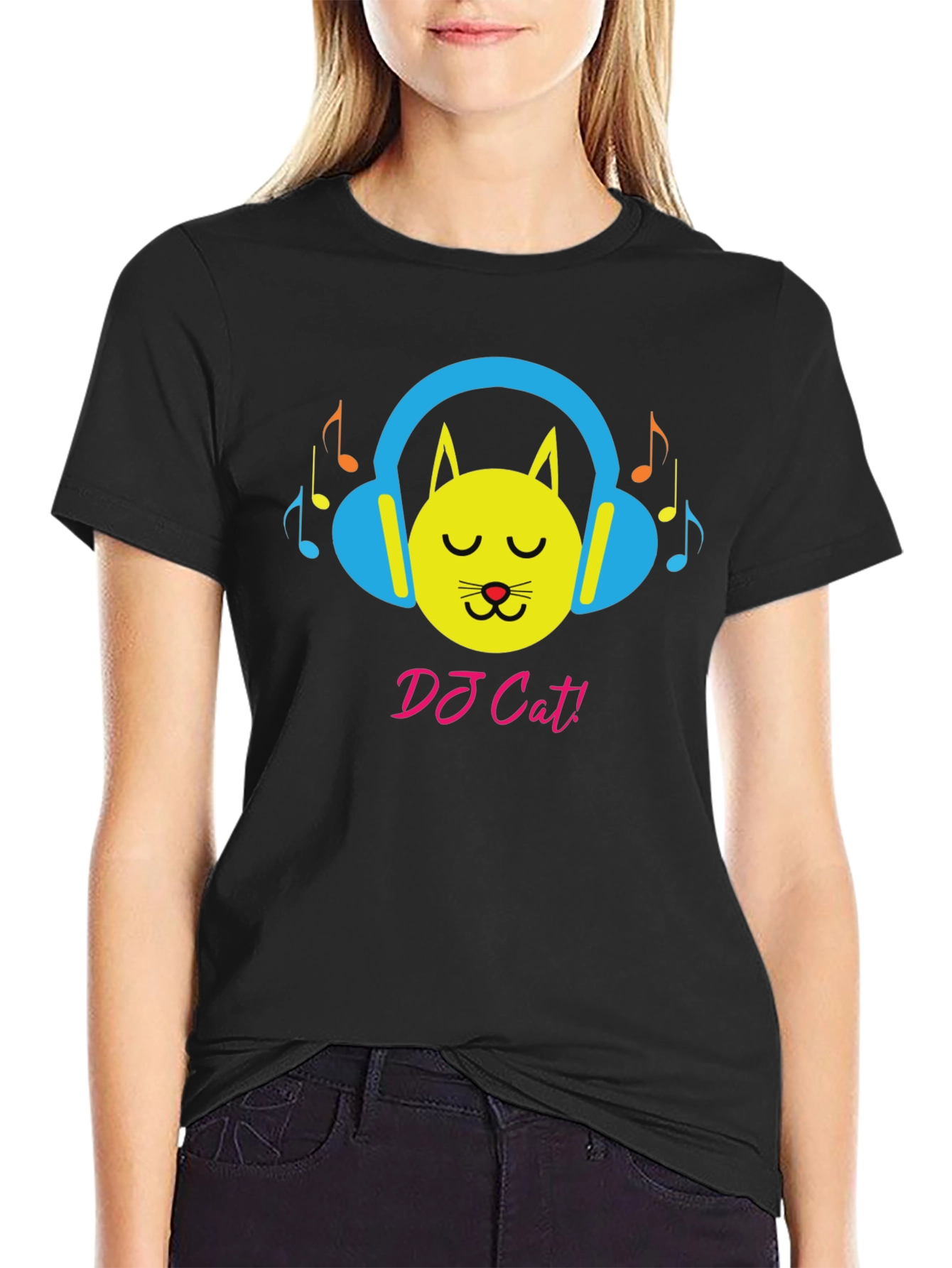DJ Cat Graphic Tee