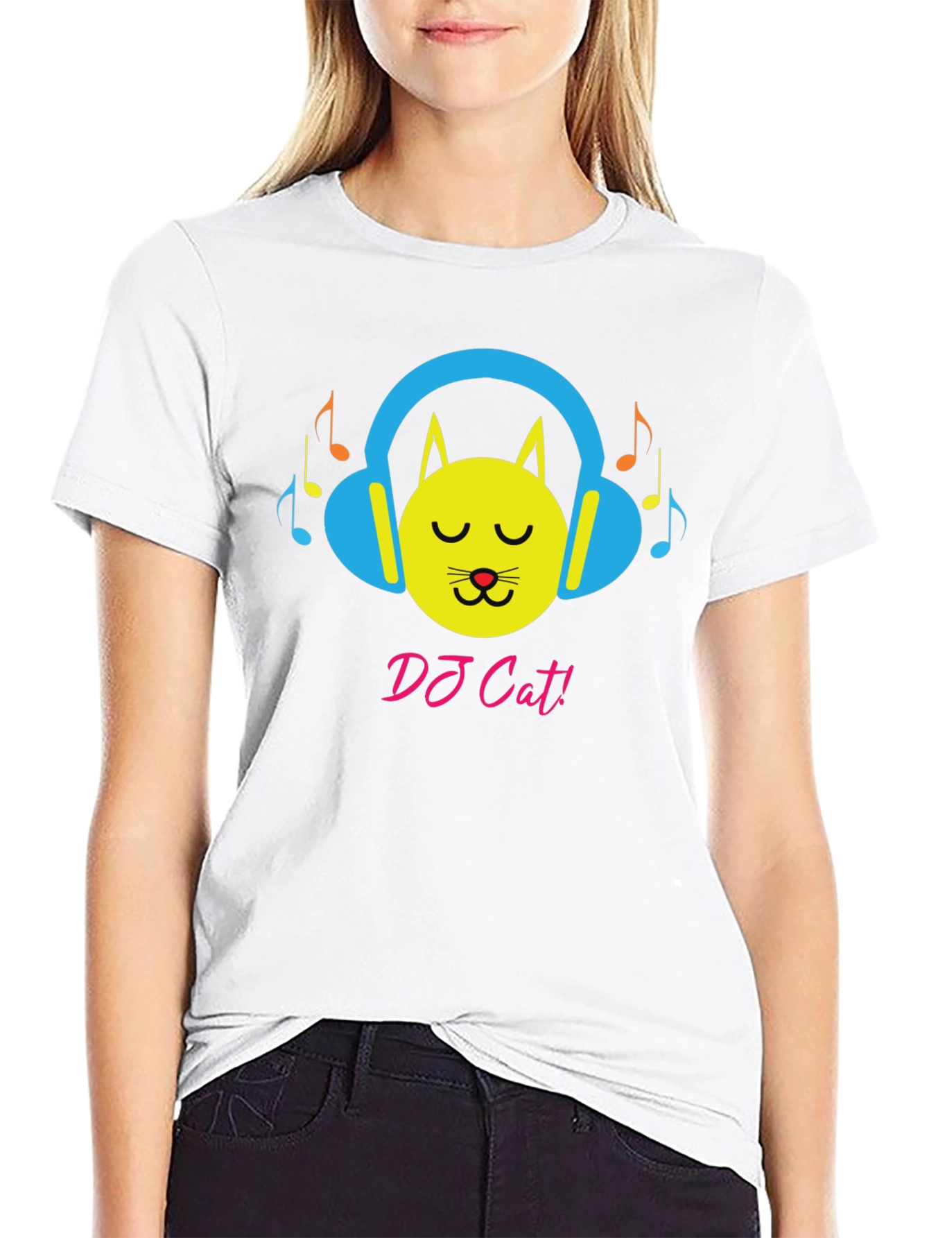 DJ Cat Graphic Tee