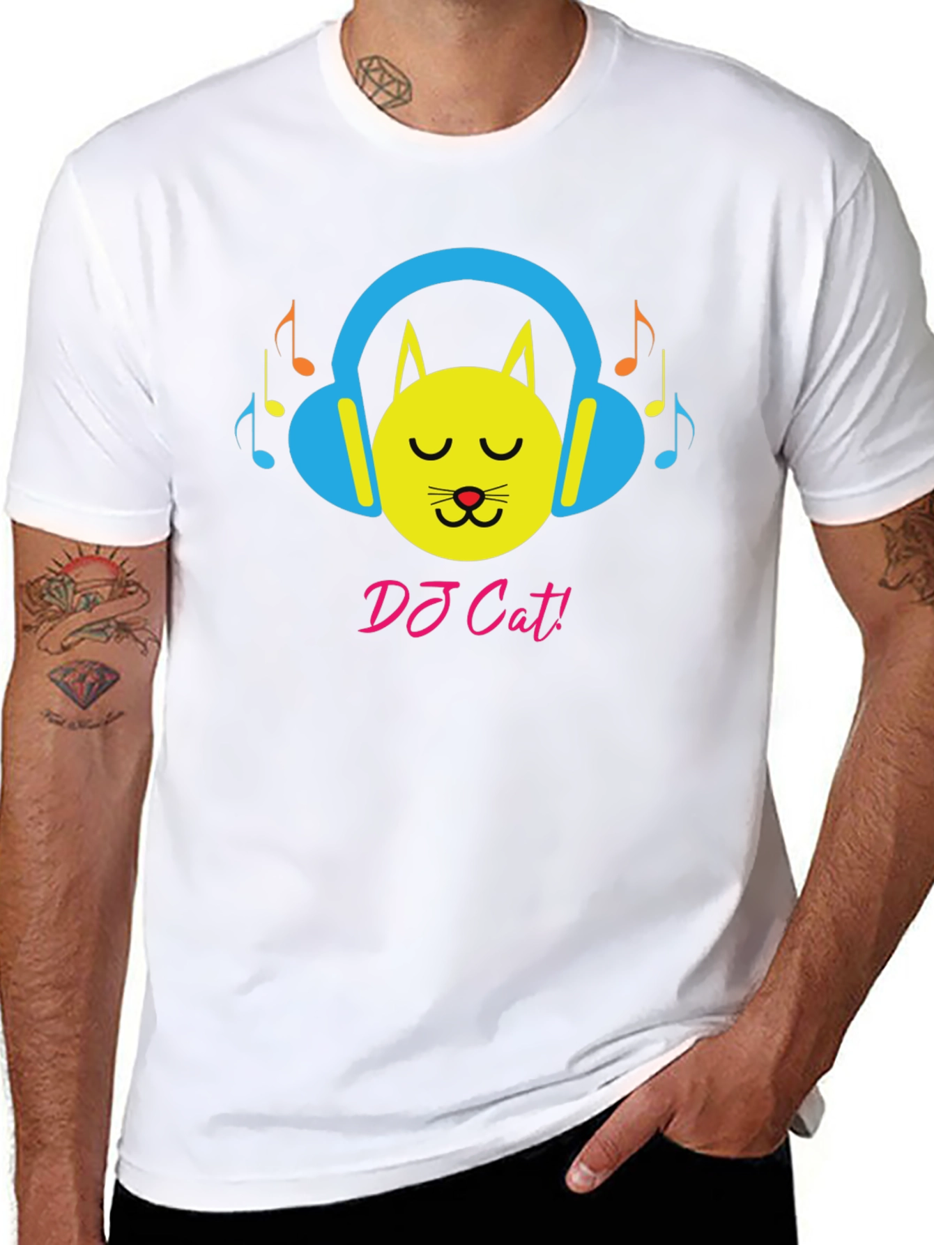 DJ Cat Graphic Tee