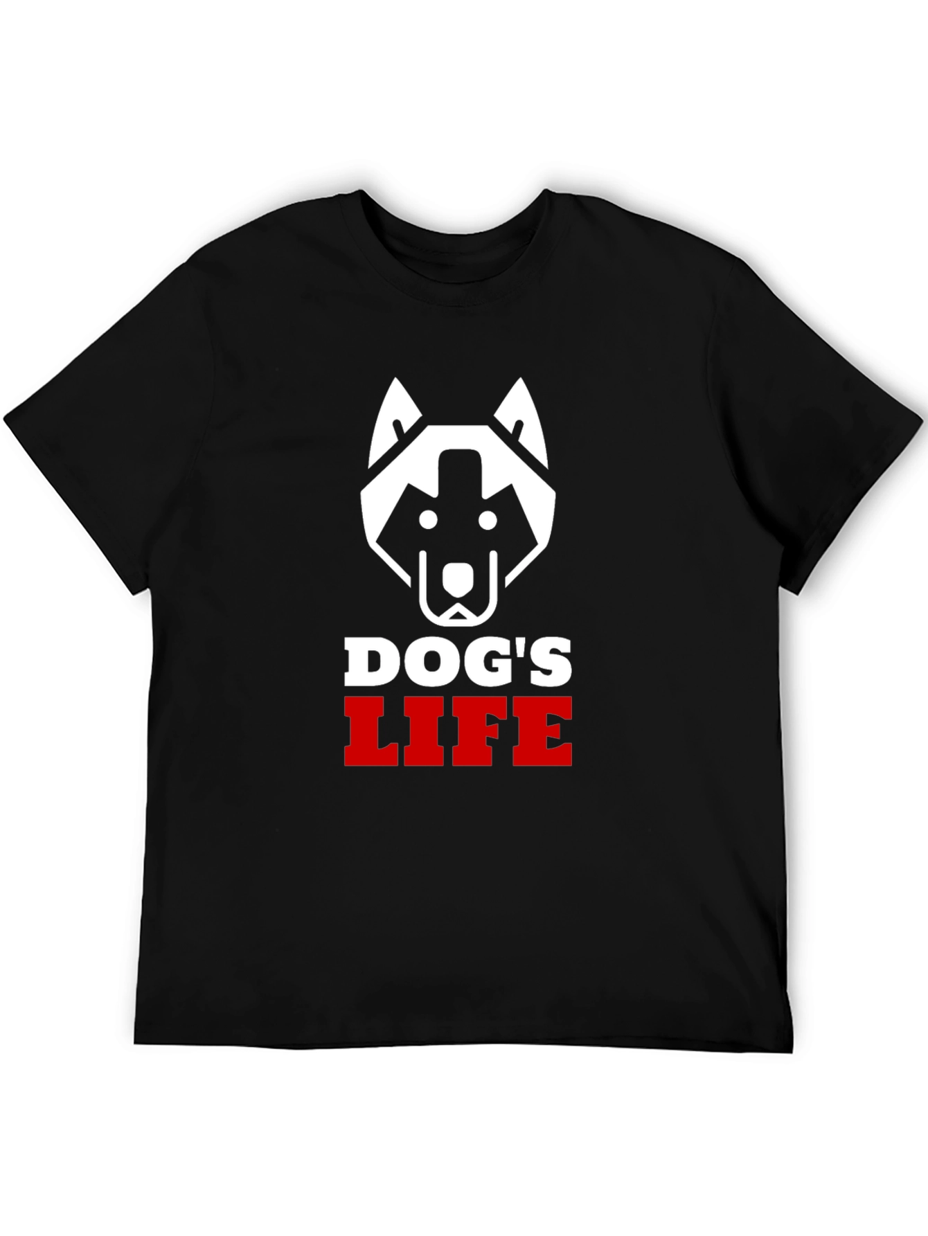 Dogs Life Graphic T-Shirt - Cool Dog Lover Tee