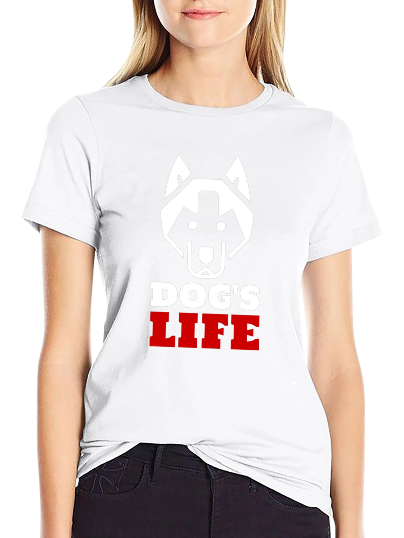 Dogs Life Graphic T-Shirt - Cool Dog Lover Tee