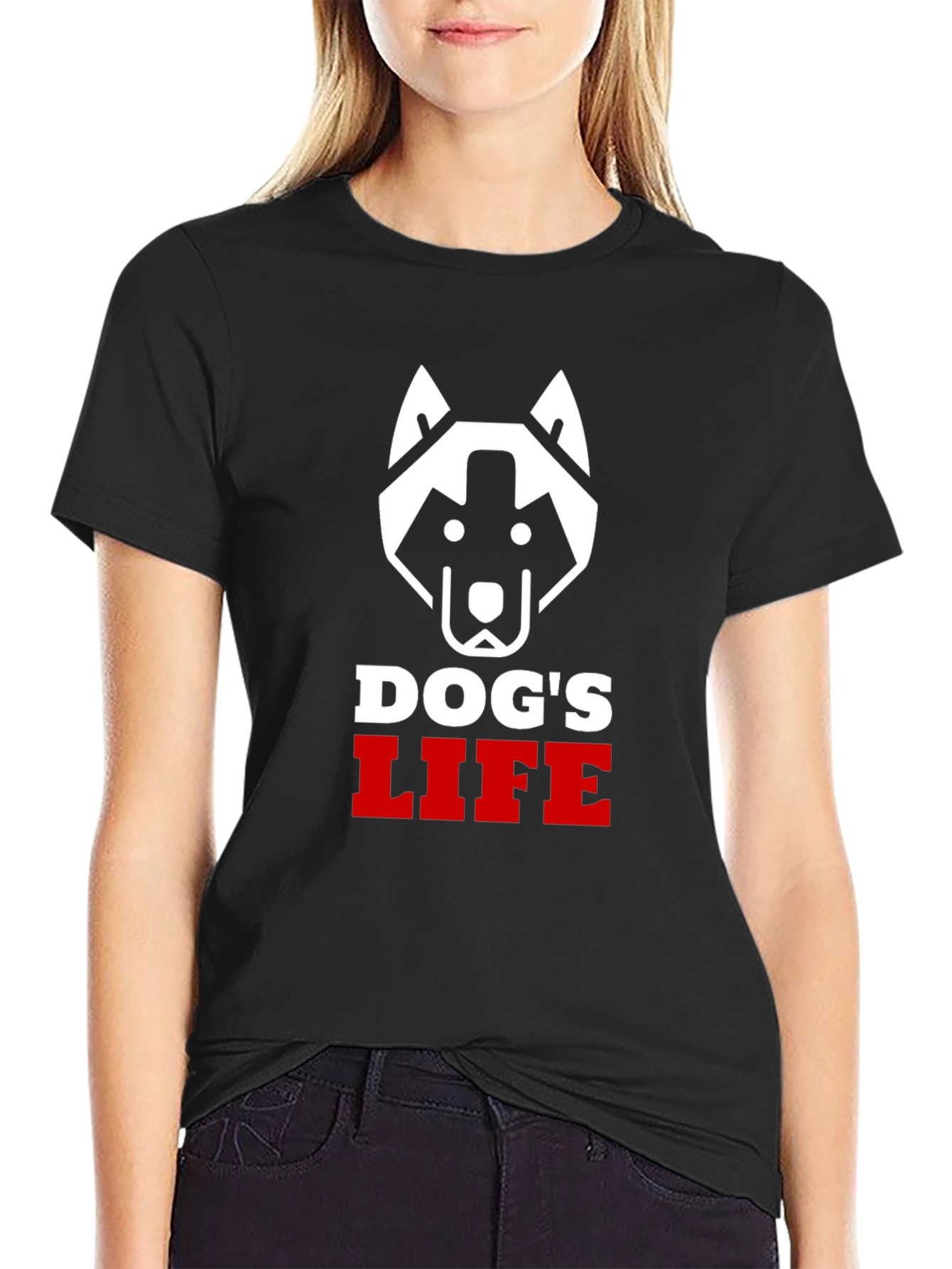 Dogs Life Graphic T-Shirt - Cool Dog Lover Tee