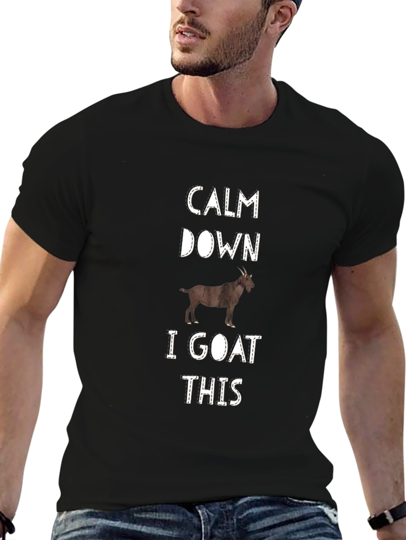 Calm Down I Goat This Graphic Tee