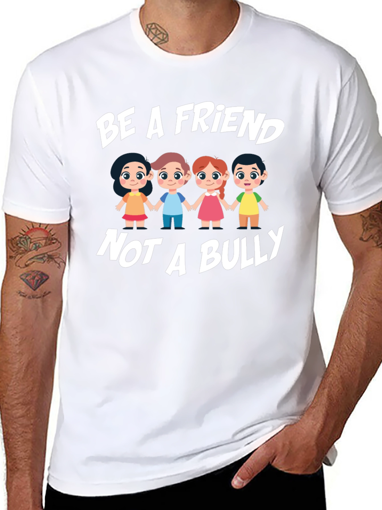Be A Friend Not A Bully Graphic T-Shirt