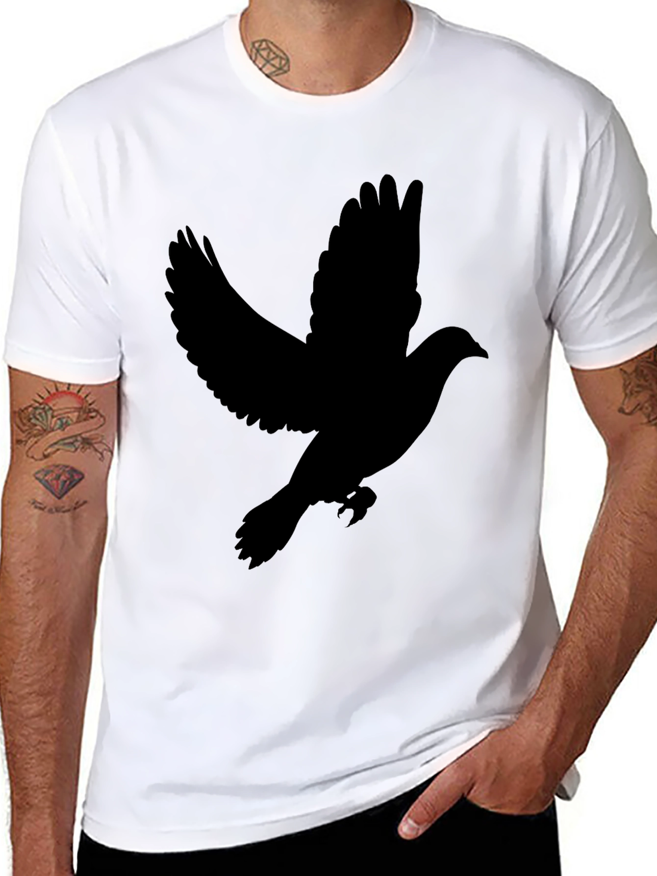 Dove Silhouette Black T-Shirt