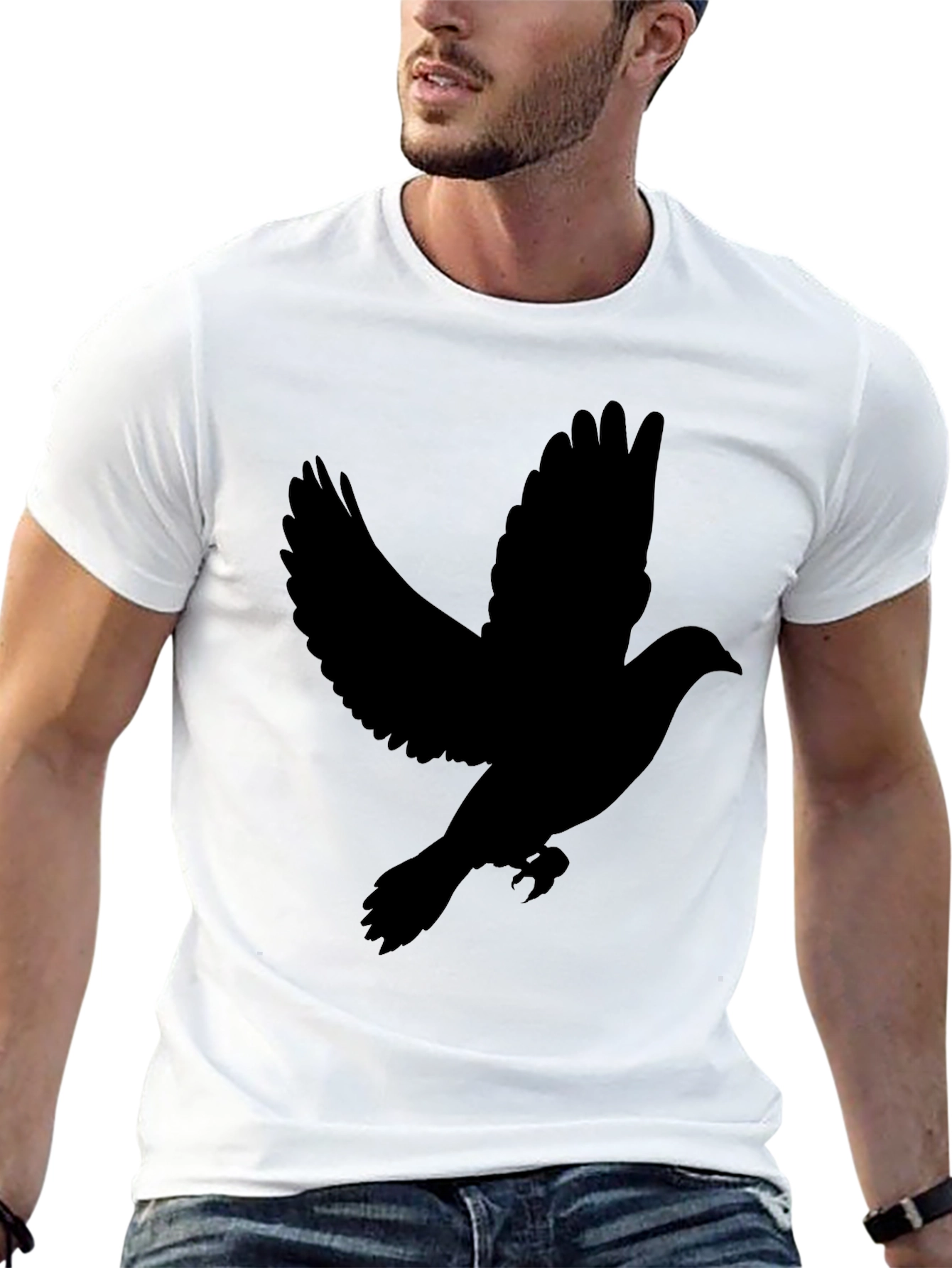 Dove Silhouette Black T-Shirt