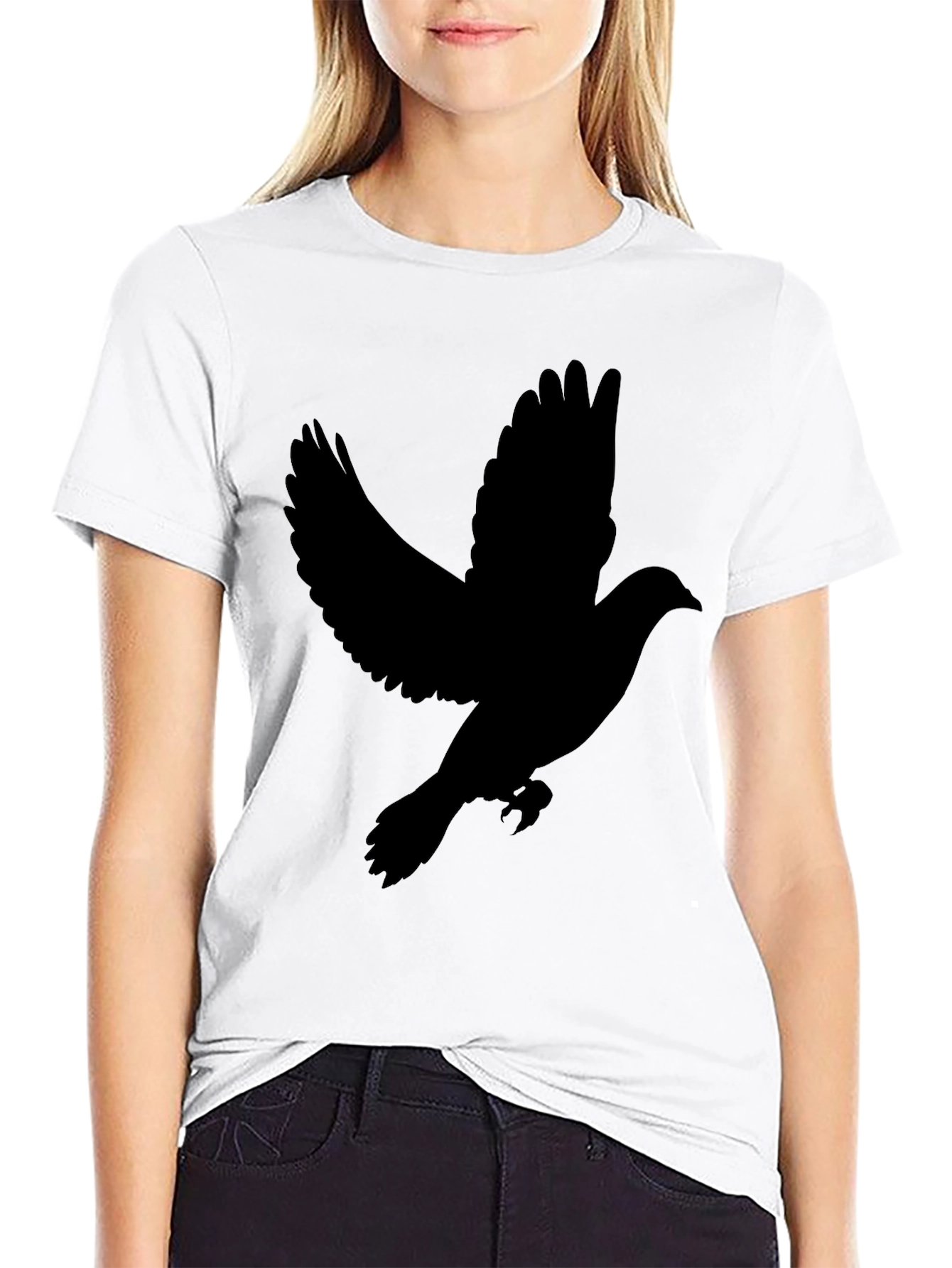 Dove Silhouette Black T-Shirt